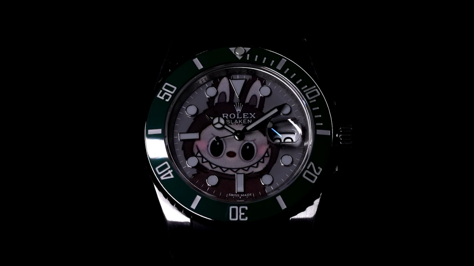 Rolex X Labubu Limited Edition Black Submariner Automatic Men's Watch
