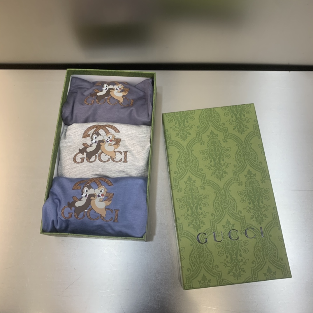 新品！原单品质！GUCCI古驰精品盒装男士内裤！外贸国外订单高品质莫代尔无痕切割工艺科学配93%莫代尔+