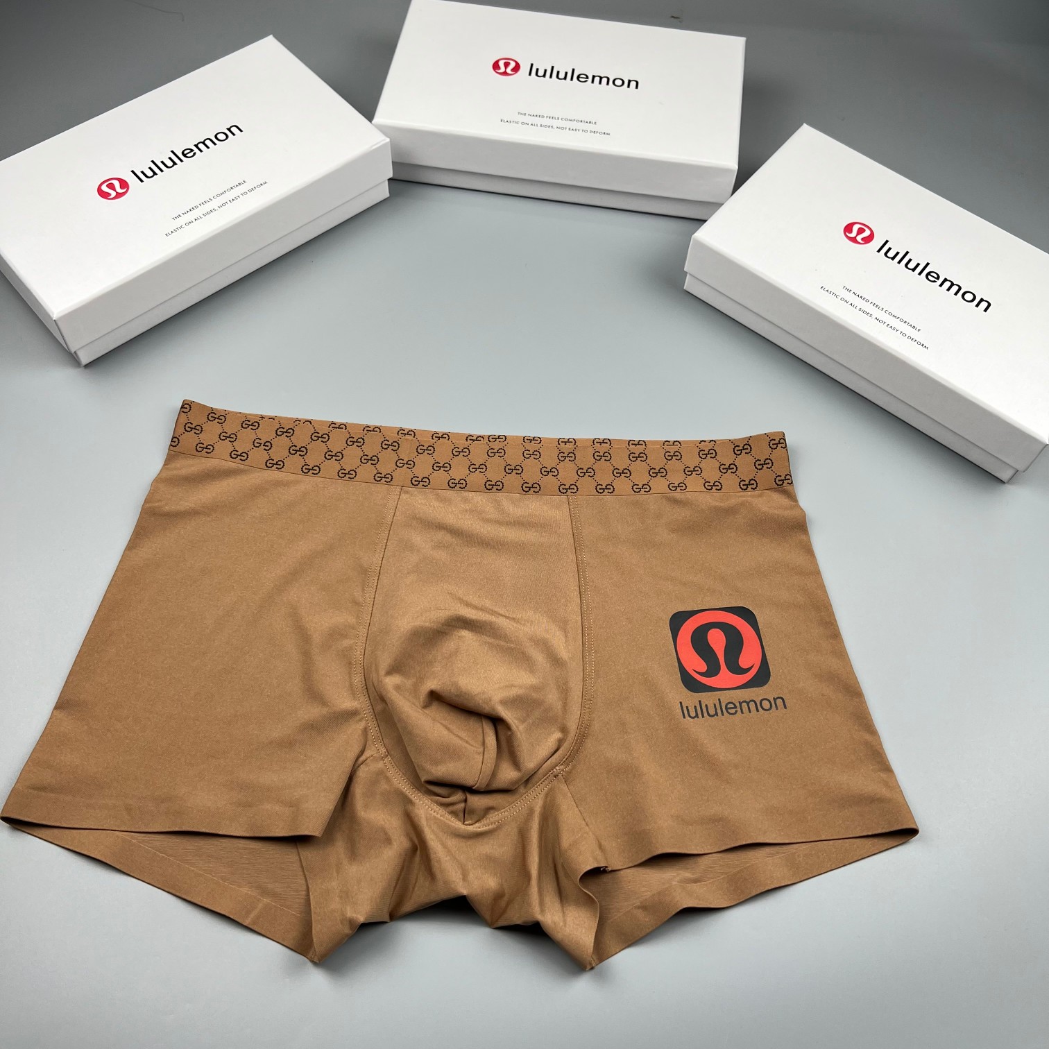 lululemon露露精品盒装男士内裤！轻薄透设计采用进口轻薄冰丝轻薄透气丝滑无痕裁剪穿着无束缚感触感柔