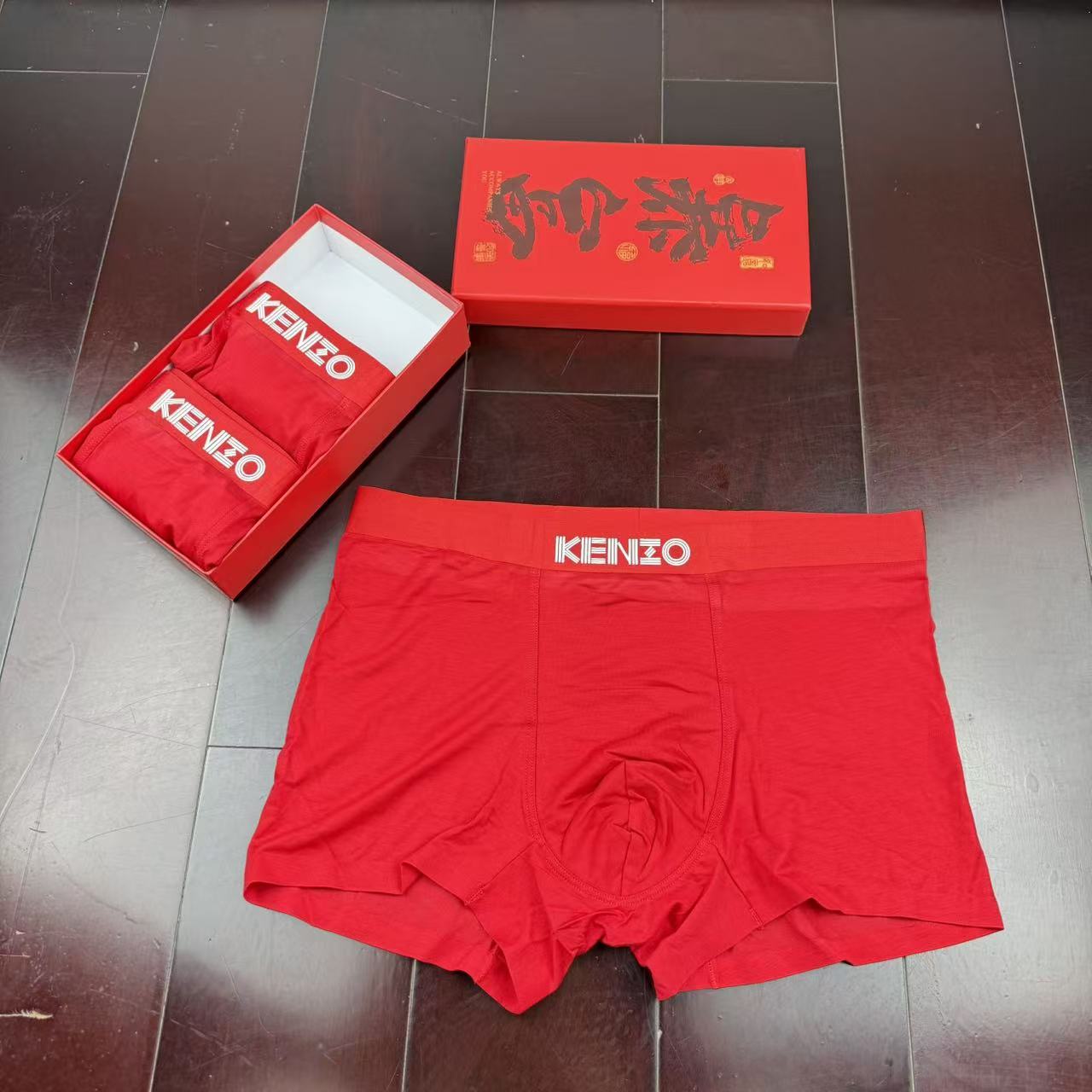 🔥🔥🔥新款 全红内裤莫代尔面料、无缝切割工艺 透气 舒适！有型！ 超级好穿 L、XL、XXL、XXXL、