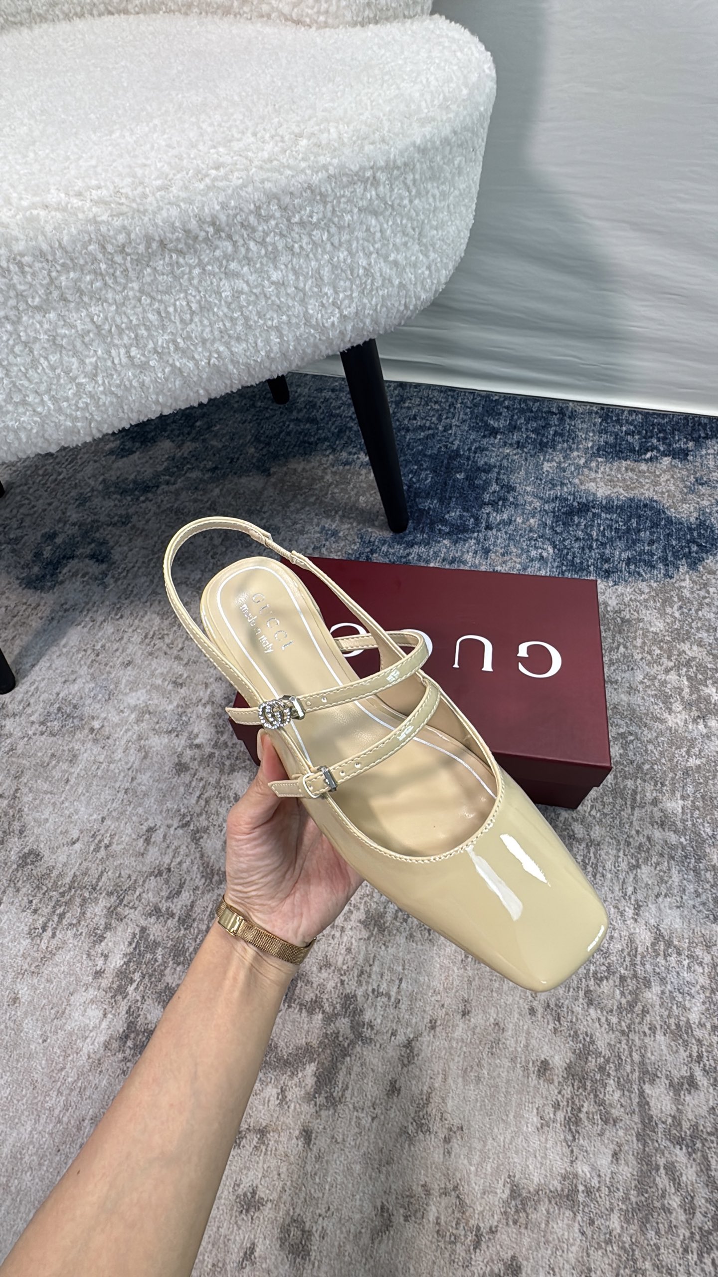 古驰 Gucci 经典高奢皮鞋鞋履高跟鞋 #8D98383D 9