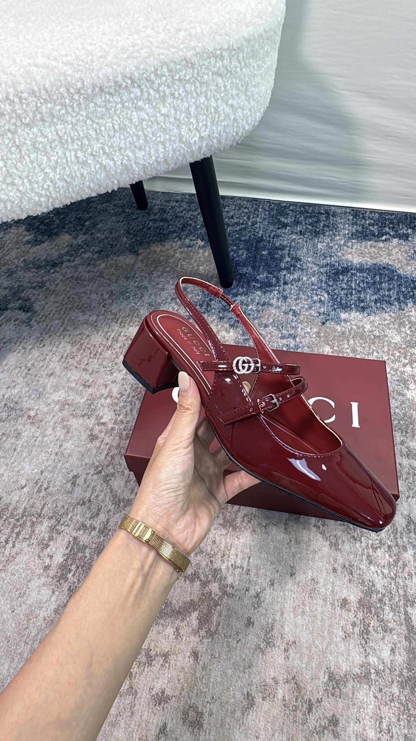 古驰 Gucci 经典高奢皮鞋鞋履高跟鞋 #FA9A2889 5