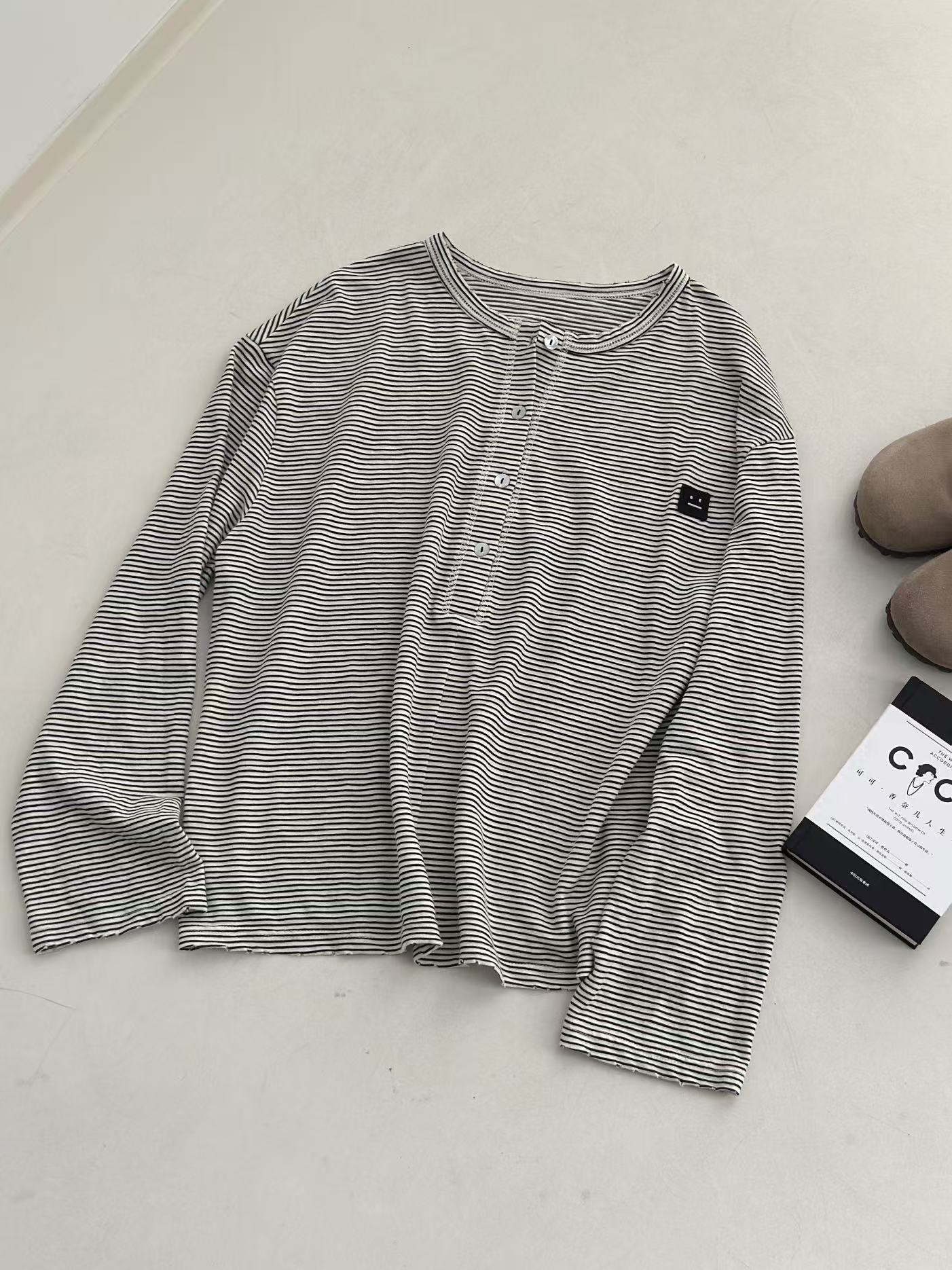 NO:500122,Acnestudios 25 early autumn new model, smiling face label pure cotton long sleeve striped body pad Pure cotton material breathable and comfortable fit material breathable and sweaty striped design versatile classic style style slimming and covering flesh, suitable for any body size sml, acne studios,dior,alexander wang19860909Acnestudios 25早秋新款 笑脸贴标纯棉长袖条纹体桖 纯棉材质 透气舒适 贴服材质 透气不闷汗 条纹设计感 百搭 经典款 款式版型 显瘦遮肉 什么身材穿都合适哦 码数sml,,acne studios,dior,alexander wang,Women's clothing