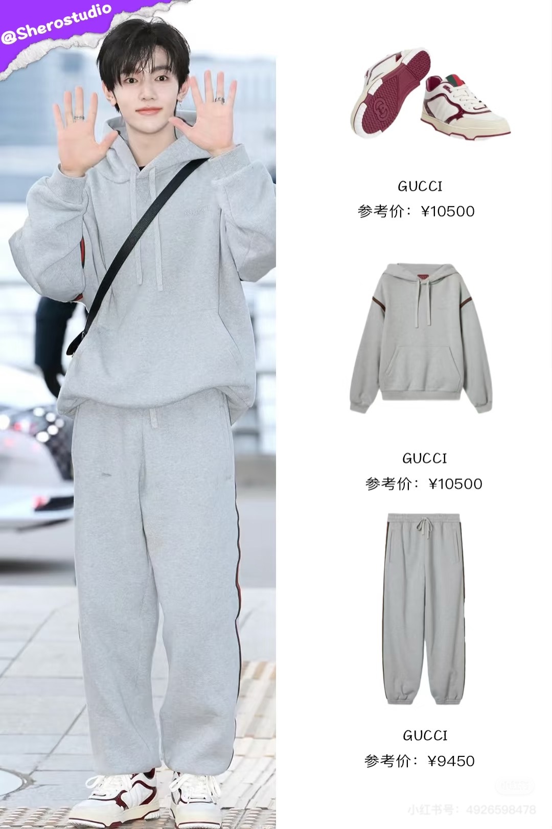 NO:601761,Mainly recommended clothes and pants: Gucci25SS new sports and leisure suit. Gucci's sports suit is made of pure cotton fabric. It has a sweater hood design, unique red and green striped webbing on the sleeves and shoulders, embroidered GCC English letters on the chest, leggings design of sweatpants, elastic waistband, red and green webbing on both sides, and embroidered English letters on the back pocket. The style is very novel and unique. The upper body effect is great. It is even better when worn in one set. It is versatile for both sports and leisure. It is the same style for men and women. Highly recommended!  Top and pants size S M L XL H,,gucci,gucci,hoodie,sweatshirts,hats,alexander wang19860909主推衣服裤子 Gucci25SS新款运动休闲套装,古驰这款运动套装采用纯棉面料制作而成,卫衣兜帽设计,袖肩处搭配有红绿独特条纹织带,前胸处饰Gucc英文字母刺绣,卫裤束脚性设计,松紧抽取腰头,两侧边饰有红绿织带,后口袋处英文字母刺绣,款式非常新颖独特,上身效果超赞,一套穿着更加赞,运动与休闲都巨百搭,男女同款,强烈推荐！ 上衣裤子码数S M L XL H,,gucci,gucci,hoodie,sweatshirts,hats,alexander wang,Men's clothing