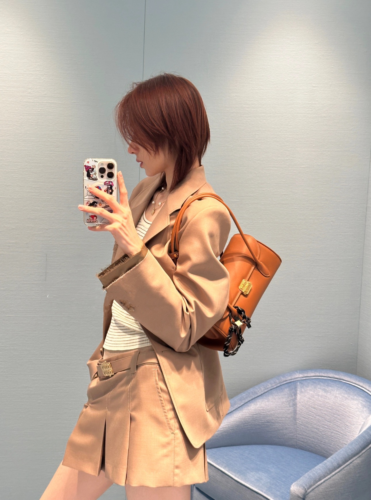 Miu Miu Maillard BrownReady stock [Large/Brown]
