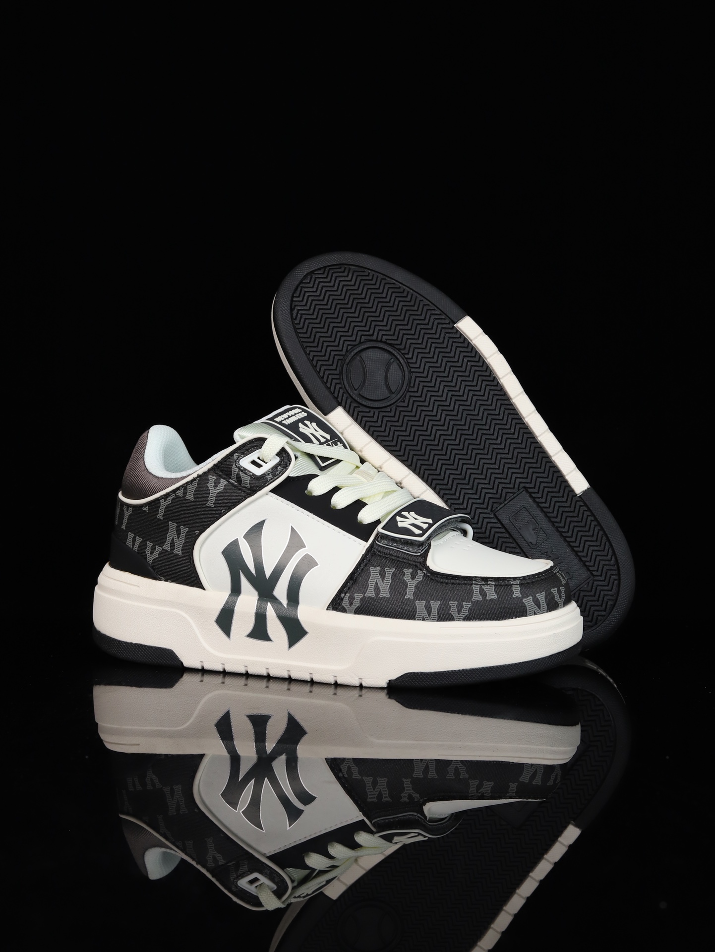 •A版·NY MLB Chunky Liner 纽约洋基队 轻量增高厚底休闲运动鞋