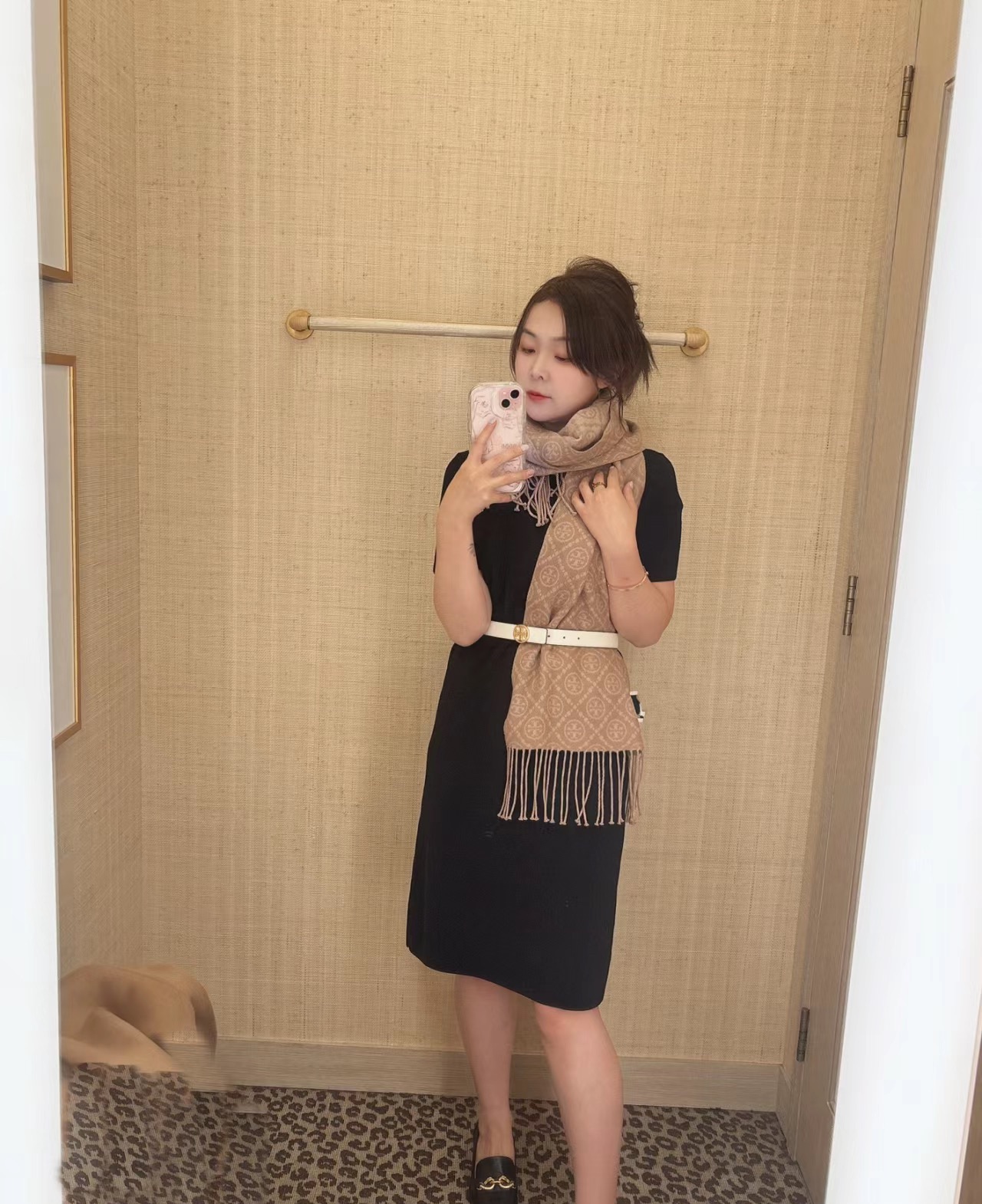 Chanel Haute Couture Silk Twill Scarf Shawl Ref 8