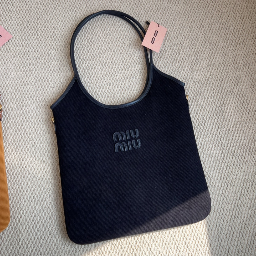 Miu Miu Ivy Corduroy Tote Bag - Comprehensive 3