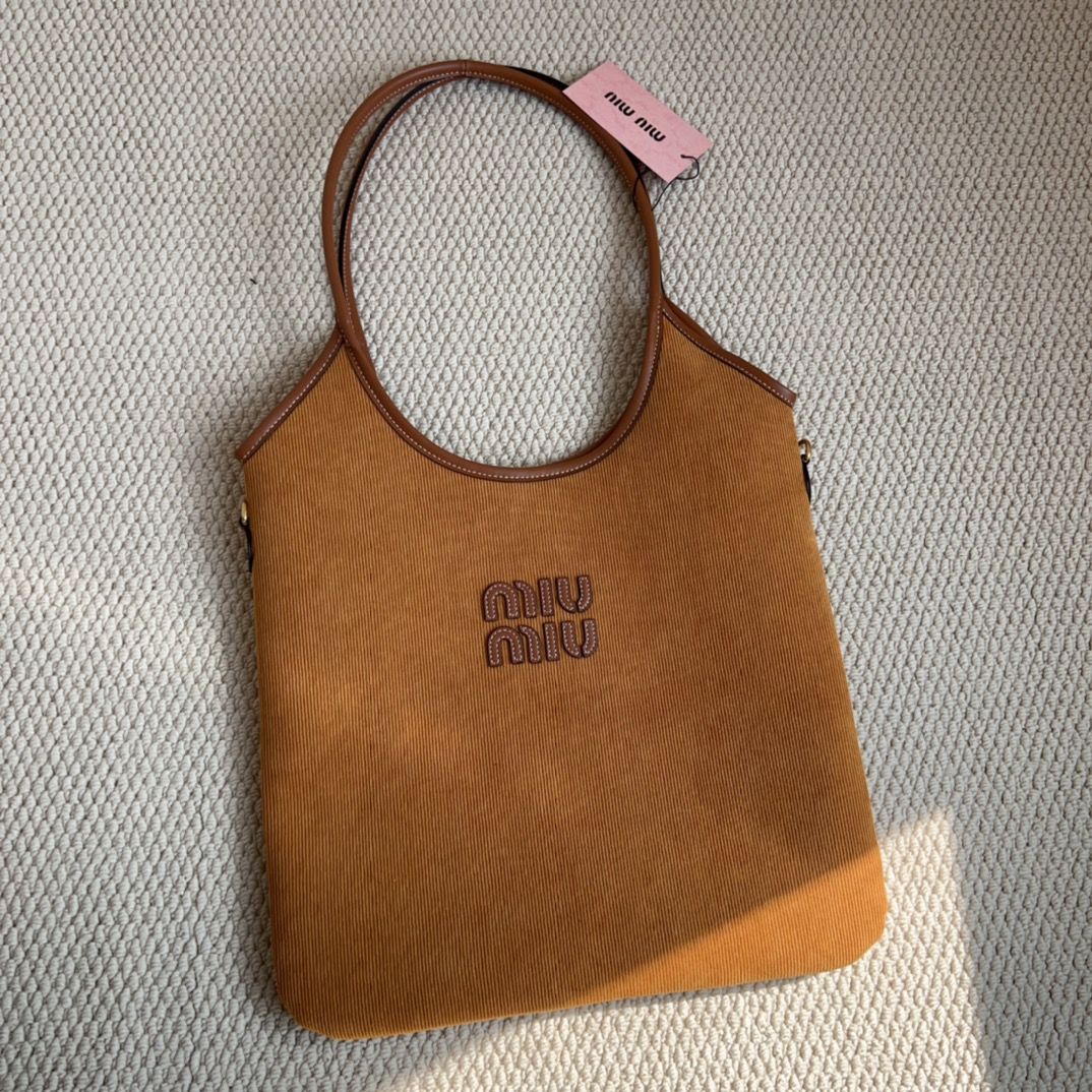 Miu Miu Ivy Corduroy Tote Bag - Comprehensive 4