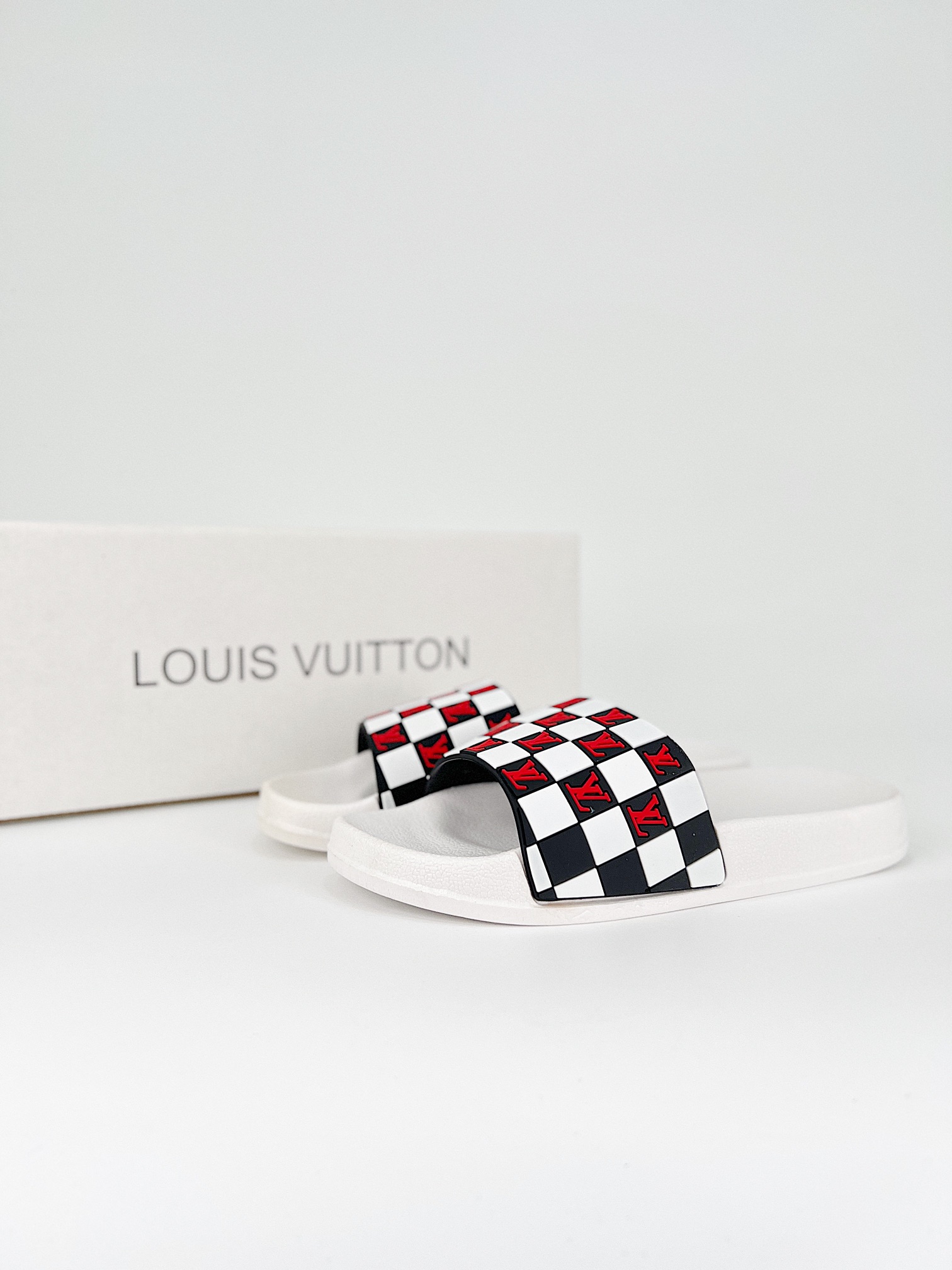 Louis Vuitton Shoes Slippers Printing Unisex Canvas Spring/Summer Collection