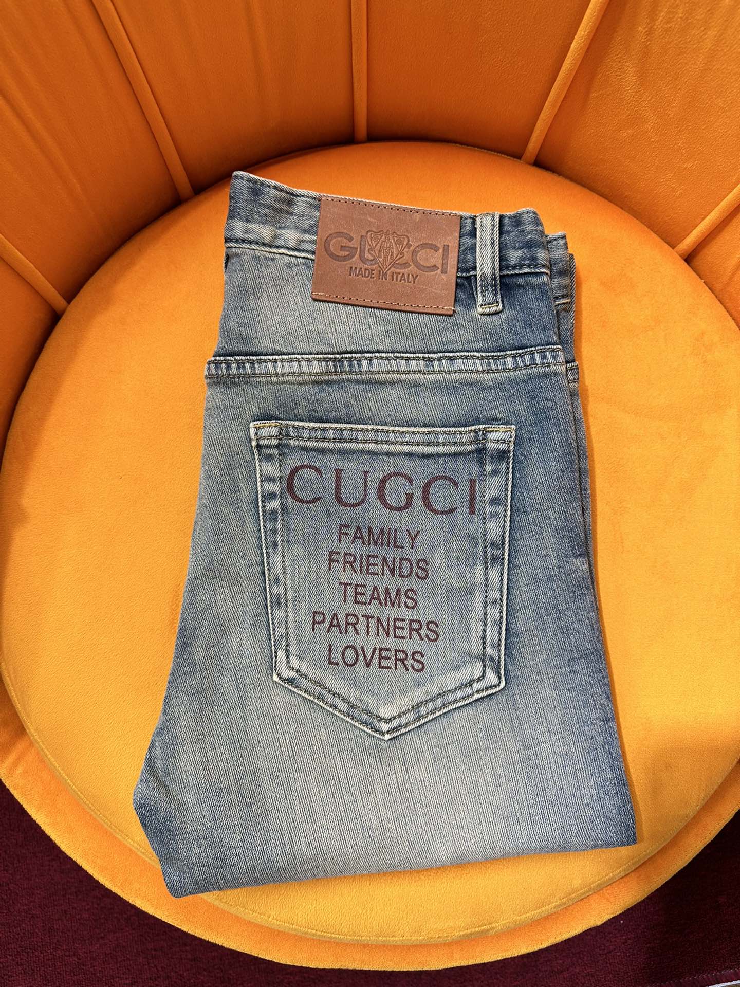 Gucci Clothing Jeans Blue Printing Fashion Casual
