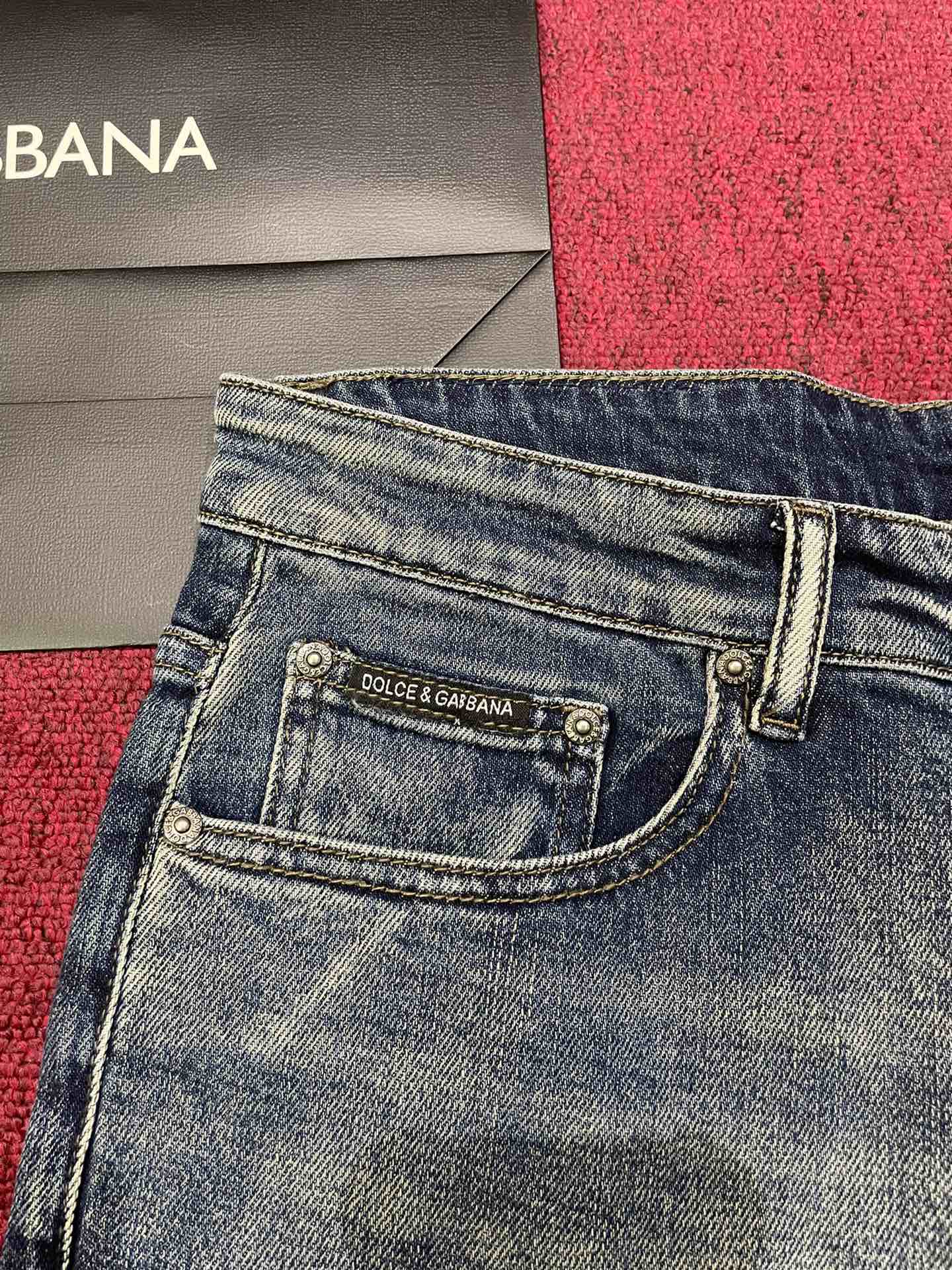 DOLCE & GABBANA 2024 New Men's Slim Fit Straight Leg Blue Jeans 29-38 4 i1728717426 41 1