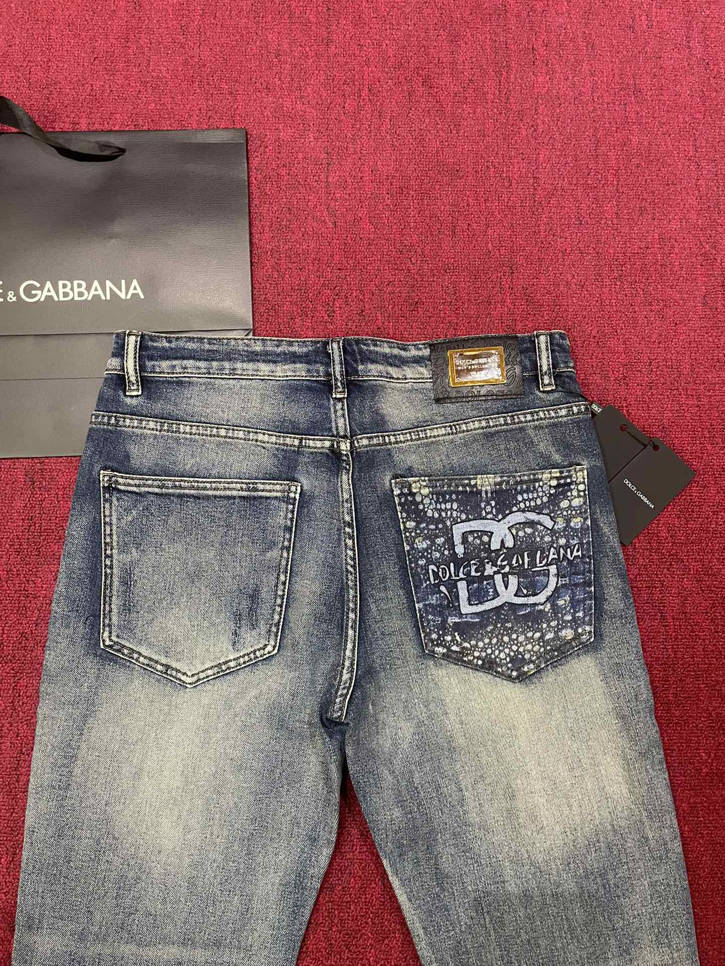 DOLCE & GABBANA 2024 New Men's Slim Fit Straight Leg Blue Jeans 29-38 7 i1728717426 563 3
