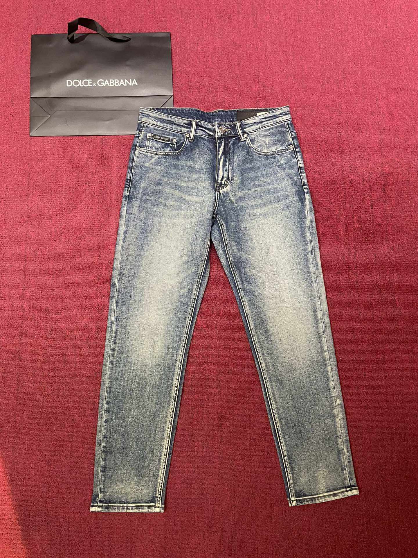 DOLCE & GABBANA 2024 New Men's Slim Fit Straight Leg Blue Jeans 29-38 2 i1728717426 7514 2