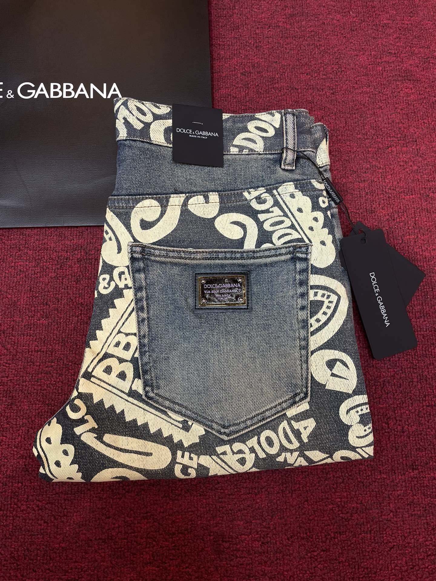 DOLCE & GABBANA 2024 New Men's Jeans Slim Fit Straight Leg Denim Pants 2 i1728884163 5511 8