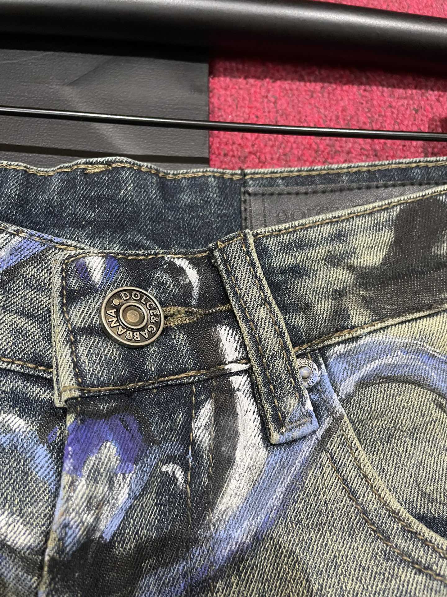 DOLCE & GABBANA Denim Shorts Blue Graphic Print, Summer Essential, Size 29-40 3 i1733248525 1969 3