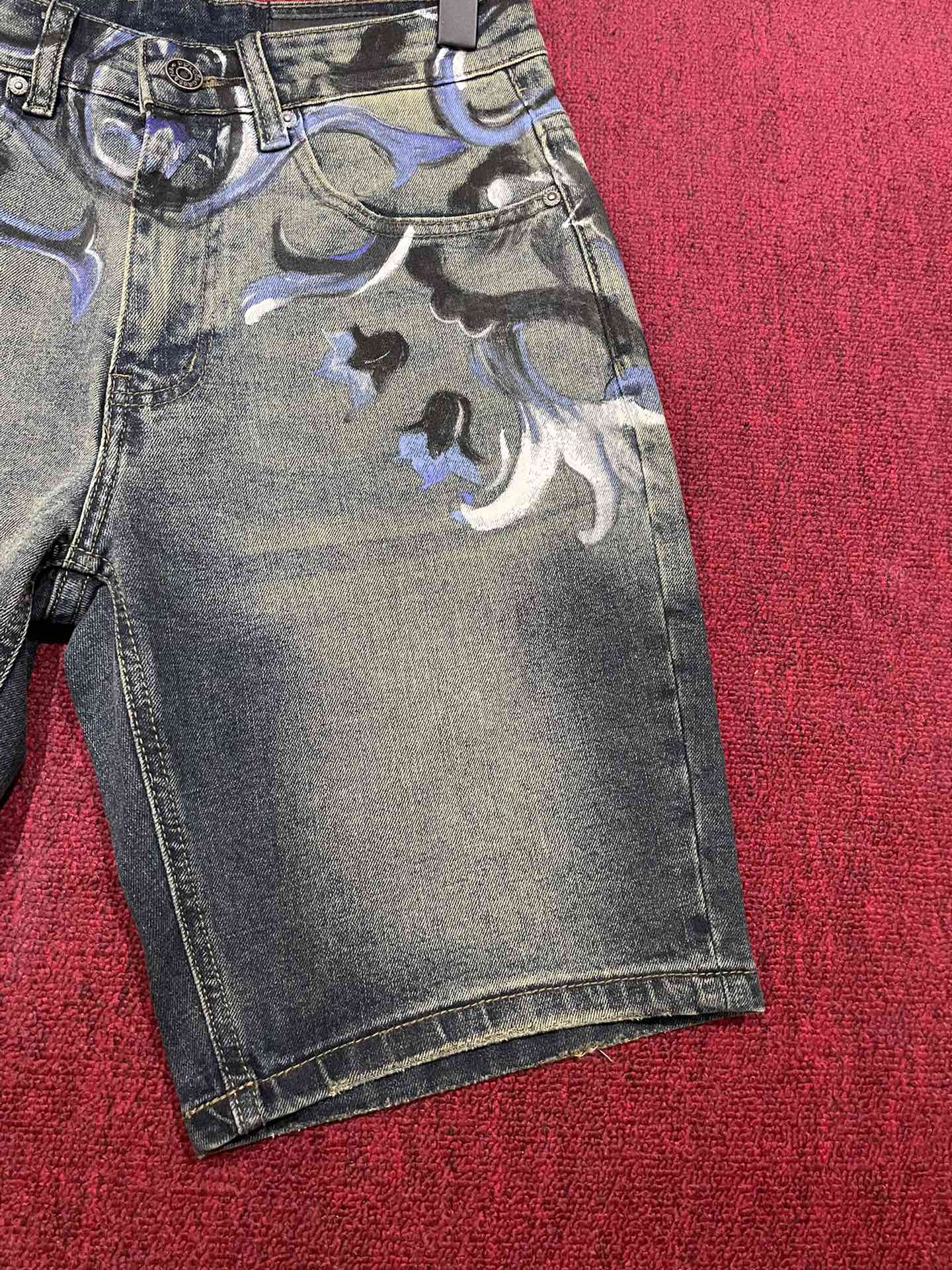 DOLCE & GABBANA Denim Shorts Blue Graphic Print, Summer Essential, Size 29-40 4 i1733248526 1649 4