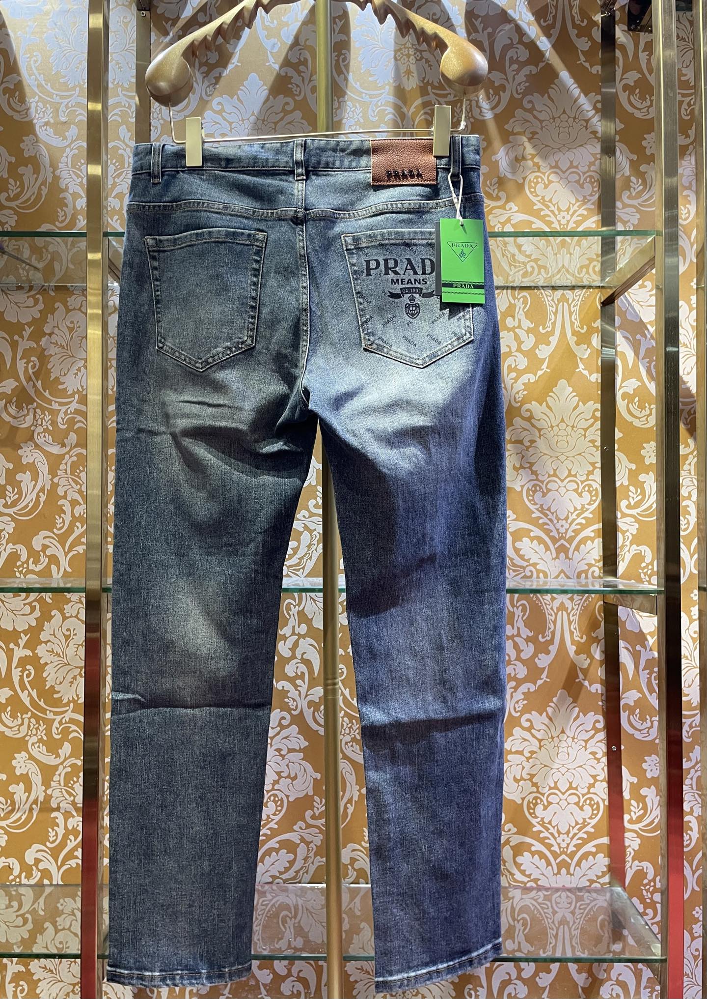 Prada 2025 New Original Jeans, Classic Logo Design, Heavy Industry 10 i1750135058793 9270 0 8