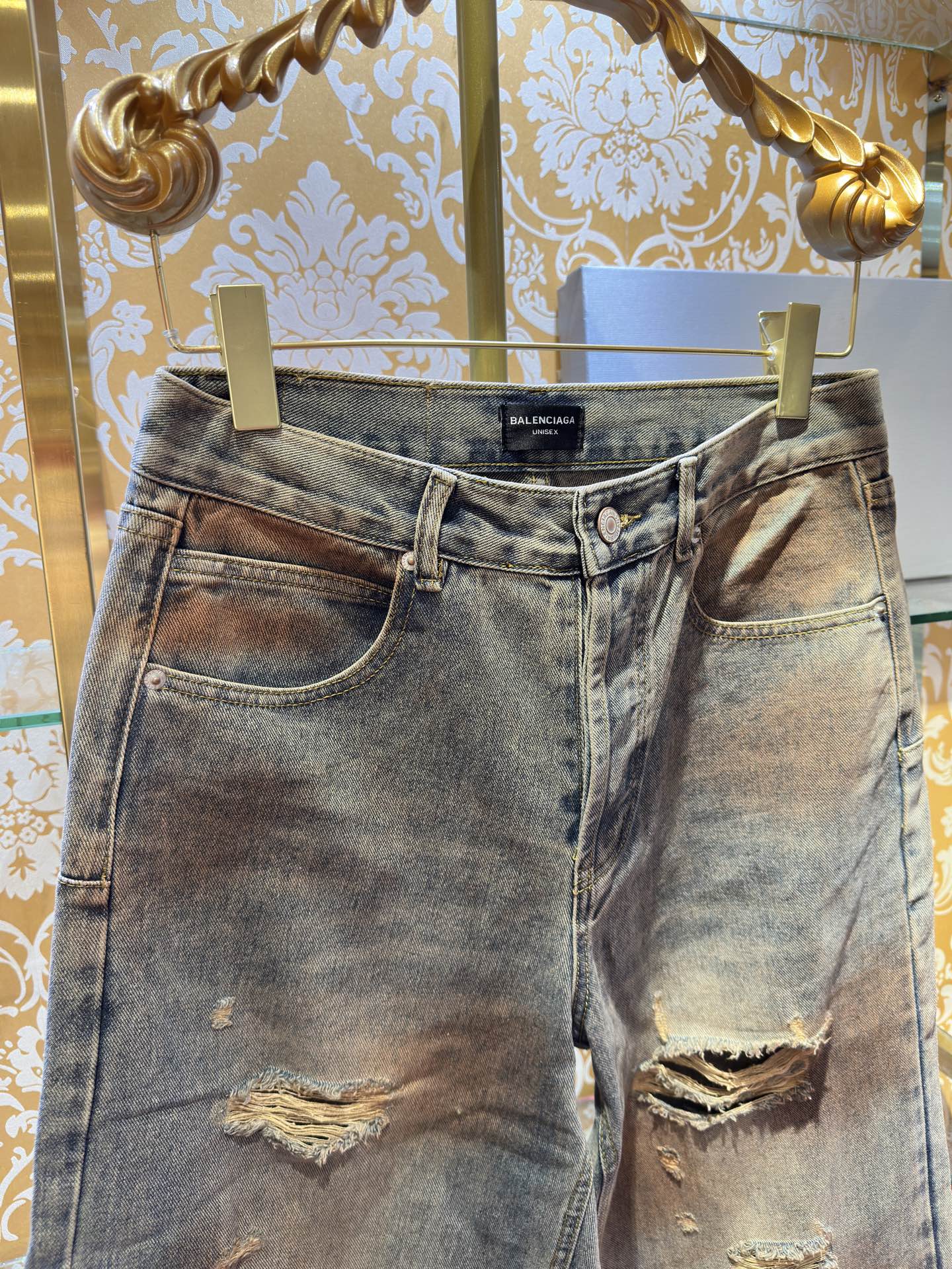 Balenciaga p400 牛仔水仔裤 - 手工做旧の匠心工艺