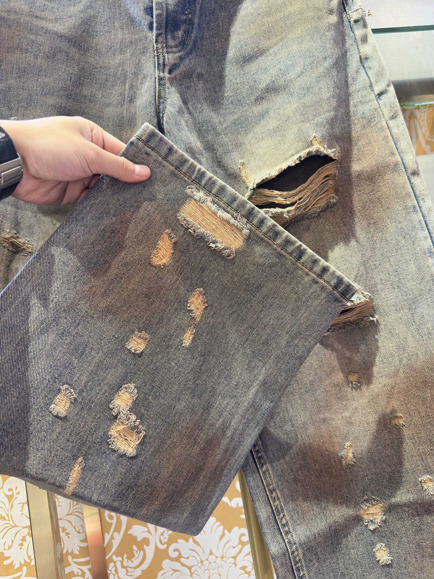 Balenciaga p400 牛仔水仔裤 - 手工做旧の匠心工艺