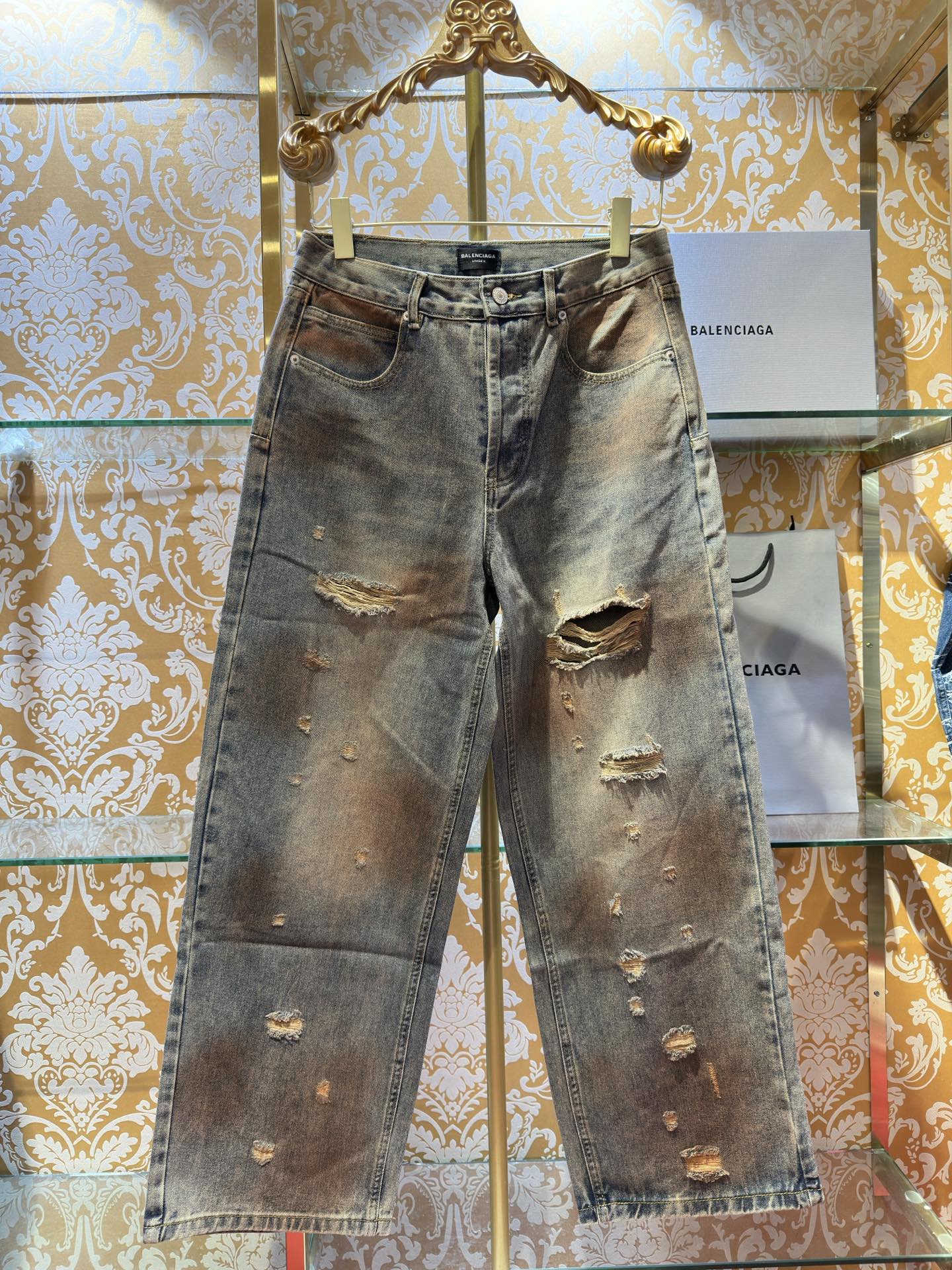 Balenciaga p400 牛仔水仔裤 - 手工做旧の匠心工艺