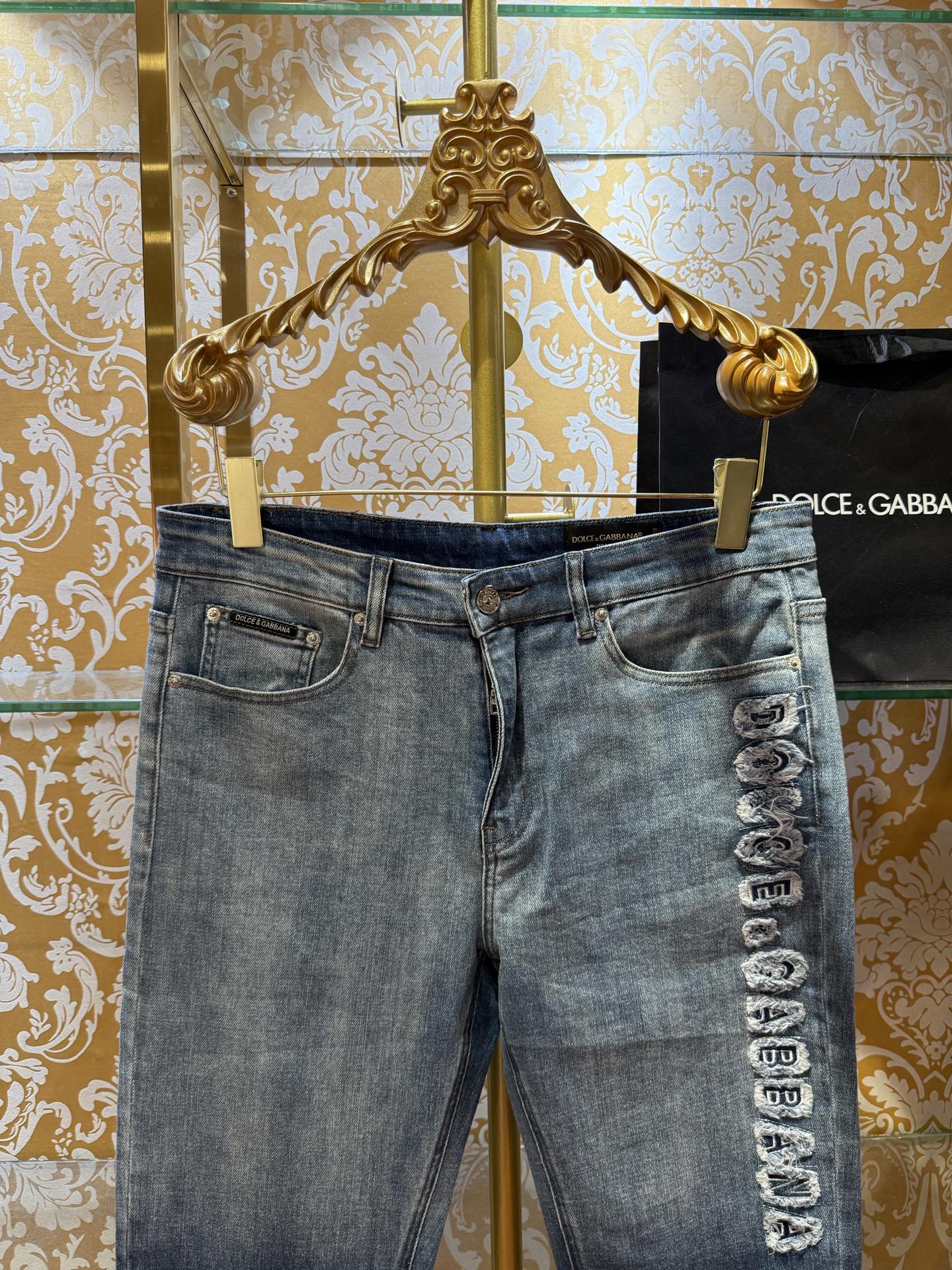 DOLCE & GABBANA p400 デニムパンツ - 修身小直筒デザイン