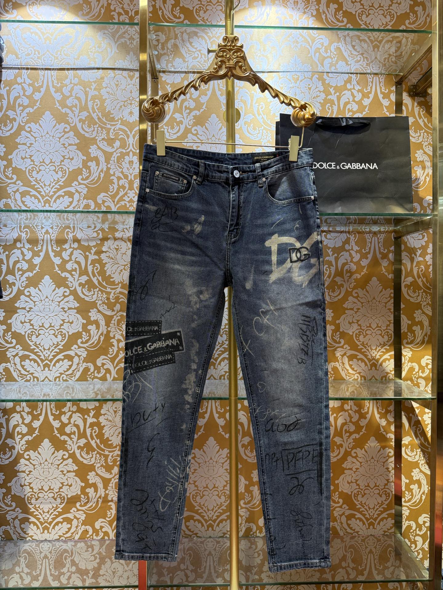 DOLCE & GABBANA p400 デニムパンツ 修身小直筒型