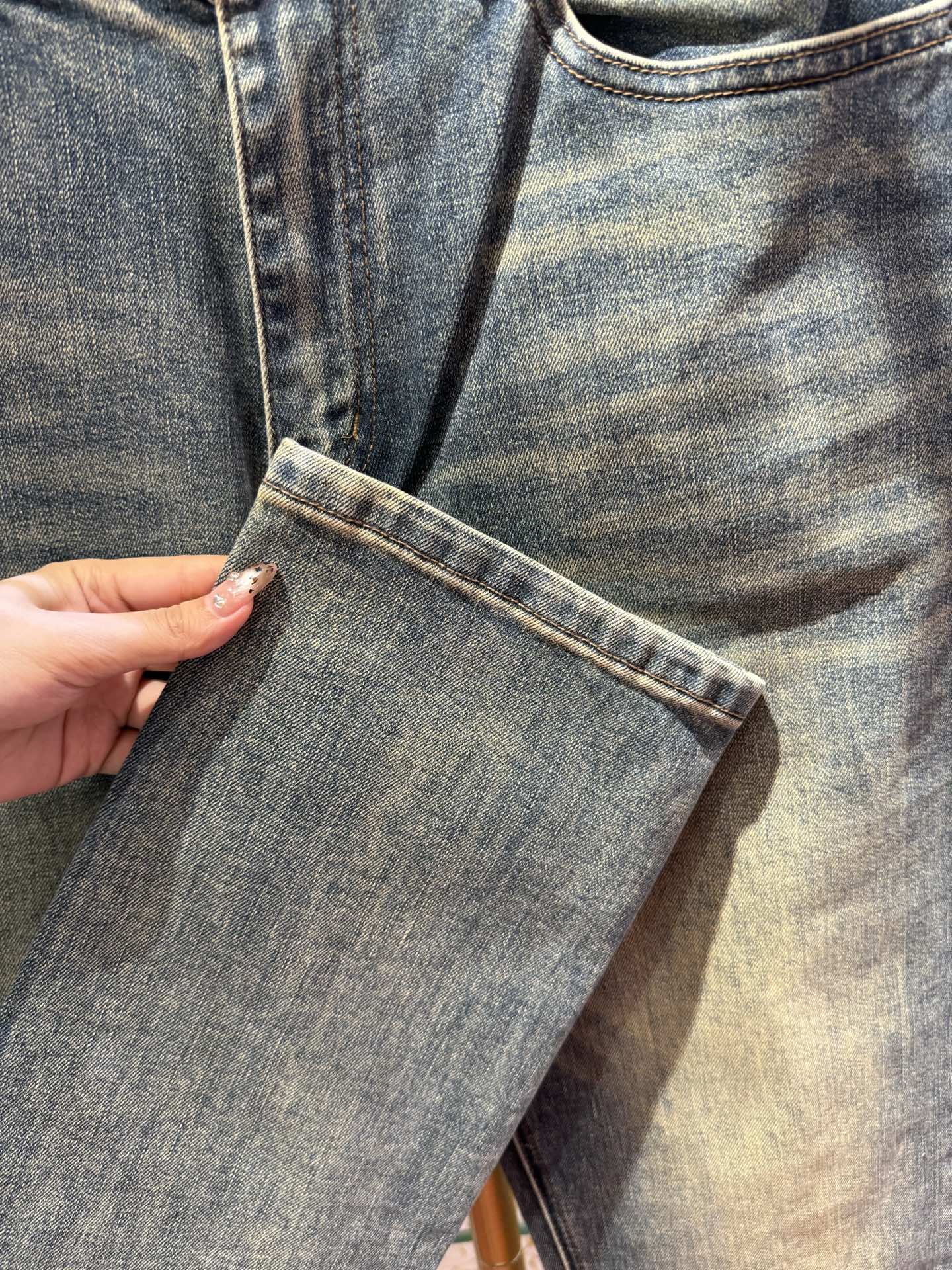 DOLCE & GABBANA p400 デニムパンツ - 修身小直筒デザイン