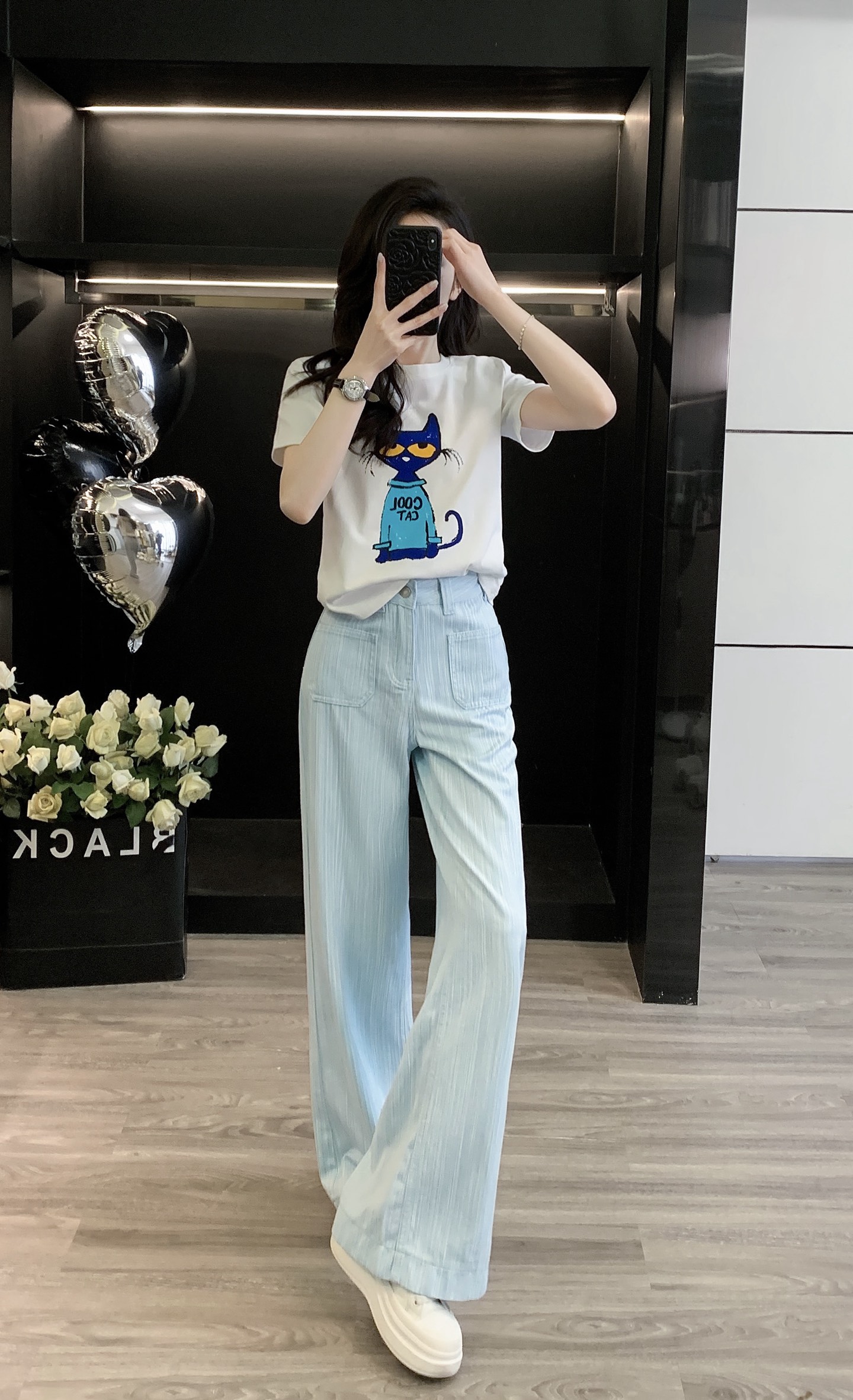 High-Quality Female Summer T-Shirt Suit with Size Adjustments for Perfect Fit - 图片 4