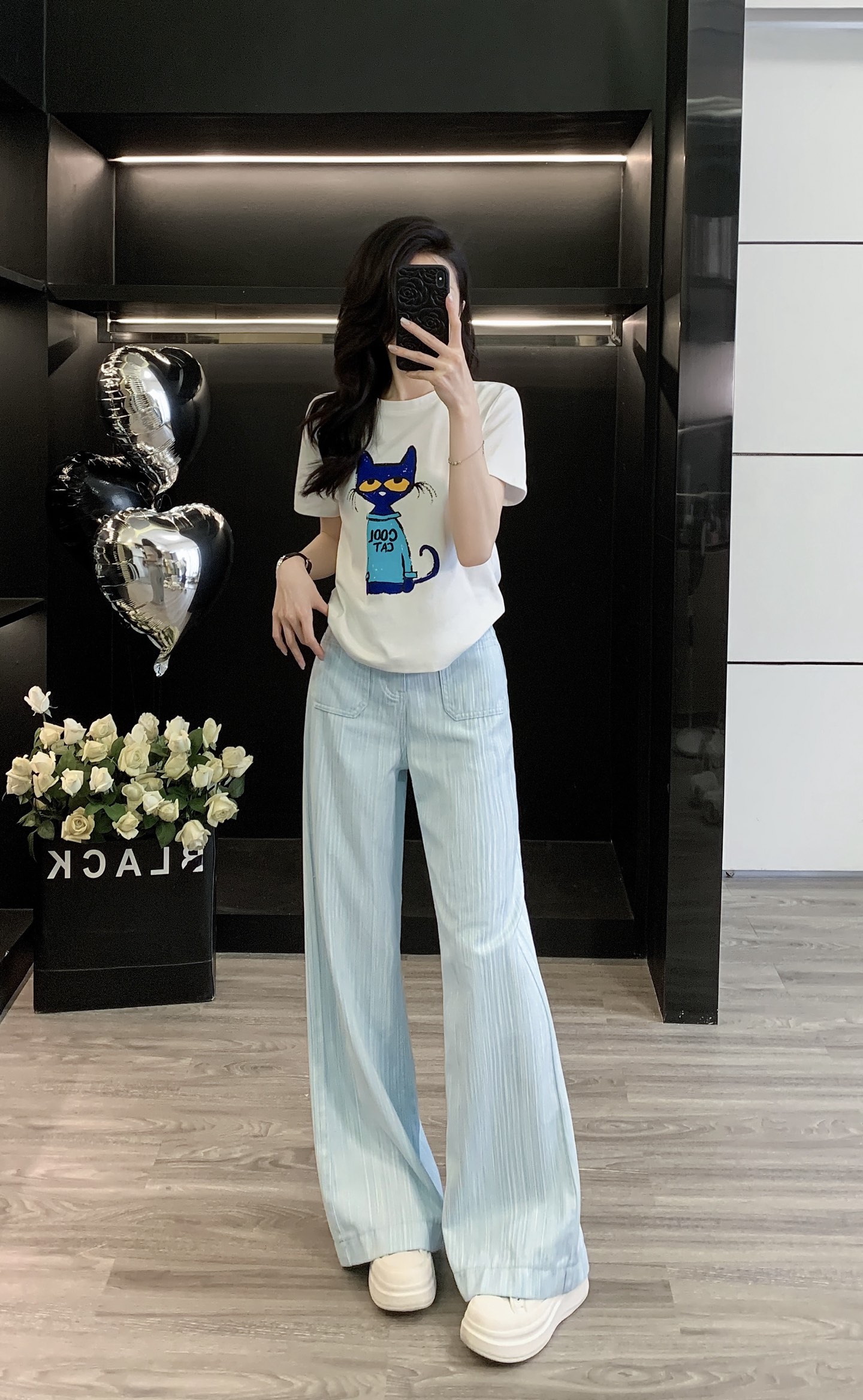 High-Quality Female Summer T-Shirt Suit with Size Adjustments for Perfect Fit - 图片 2