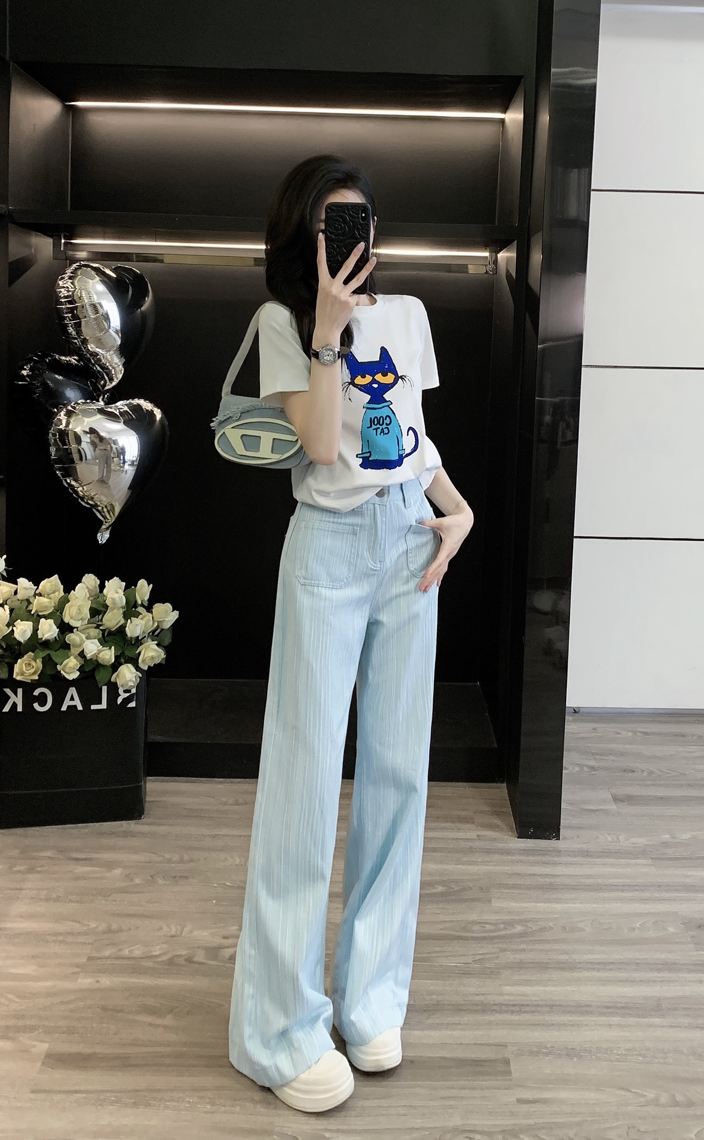 High-Quality Female Summer T-Shirt Suit with Size Adjustments for Perfect Fit - 图片 6