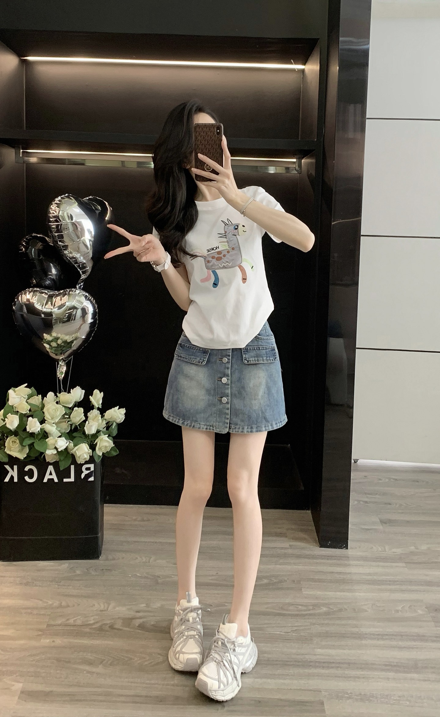 High-Quality Female Summer Fashion: Embroidered T-Shirt, Suits, Cotton, Detergent, Ammonia – Small Code Data for Bras, Coats, Skirts - 图片 1