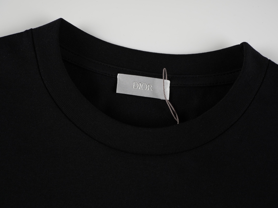 Dior 1947 Printed Cotton T-Shirt - Short Sleeve, Round Neck, Unisex Style 7 a1753441965945 7777