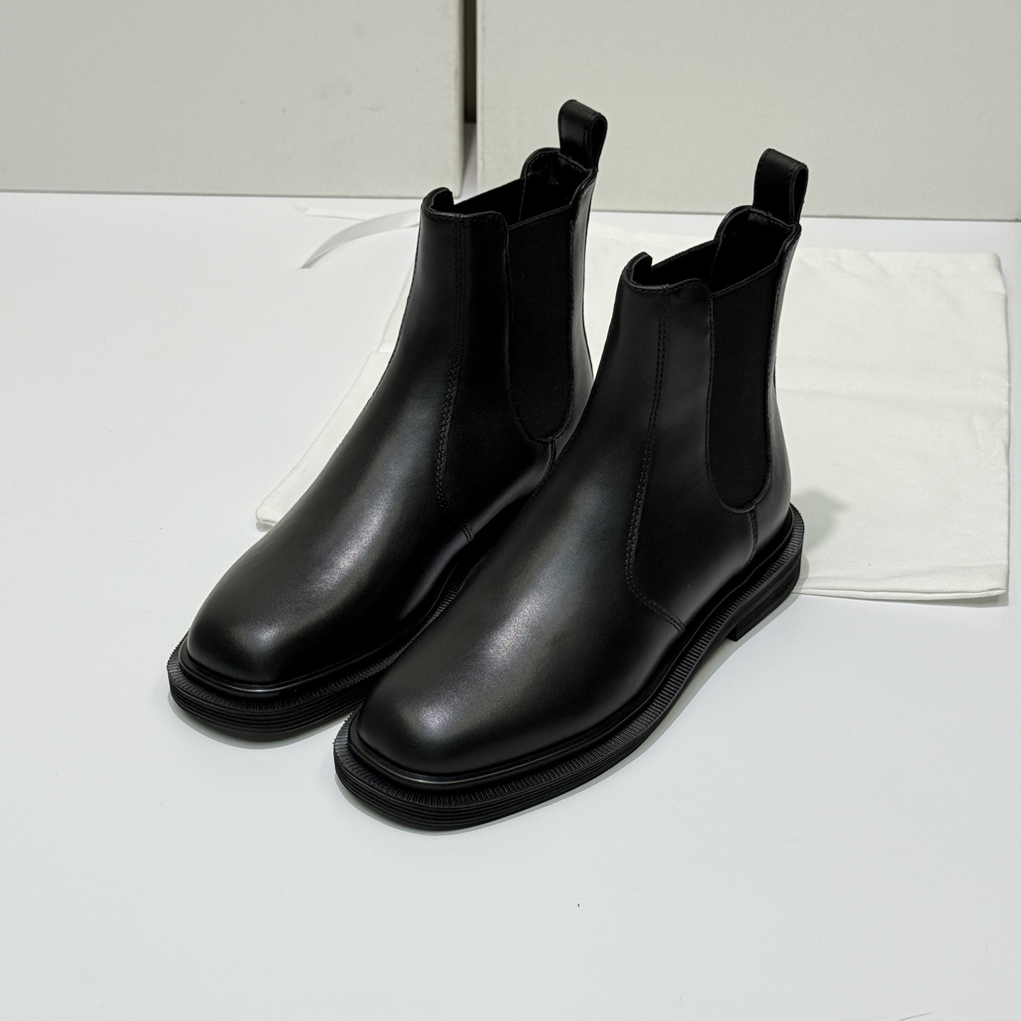 The Row Fall/Winter Stiletto Stitching Ankle Boots Original Custom Soft Calfskin Imported Sheepskin Lining Must-Have Versatile