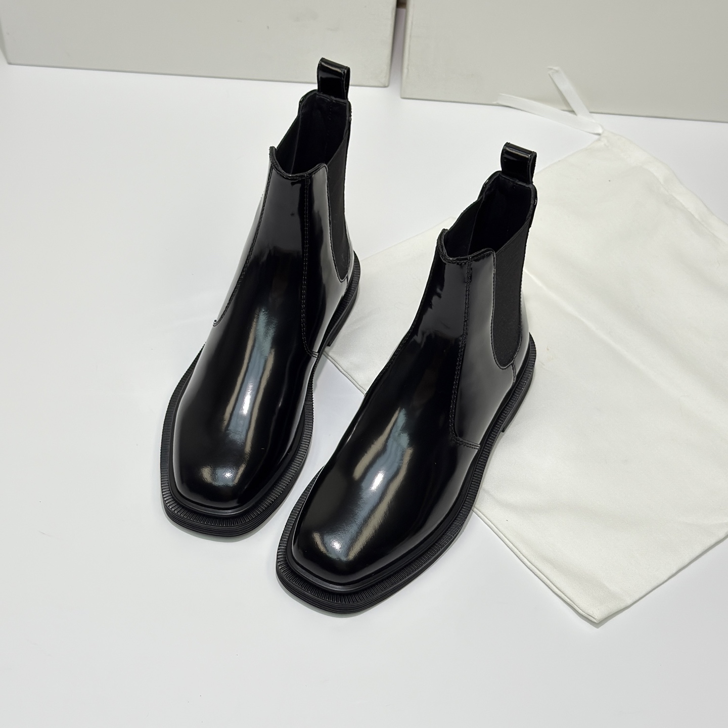The Row Fall/Winter stiletto stitching ankle boots original custom soft calfskin imported sheepskin lining must-have versatile