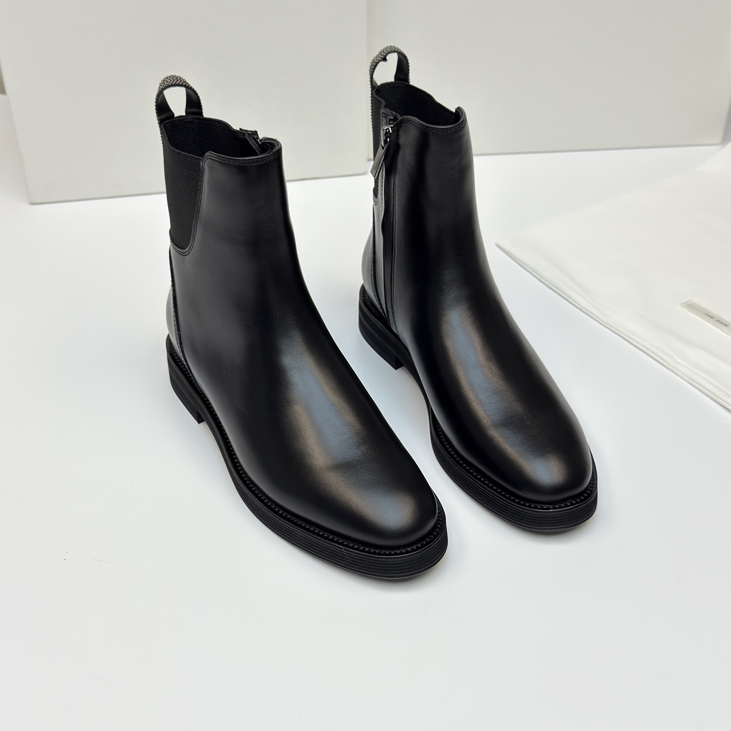 The Row Fall/Winter Stiletto Stitched Ankle Boots Original Custom Soft Calfskin Imported Sheepskin Lining Must-Have for Any Outfit