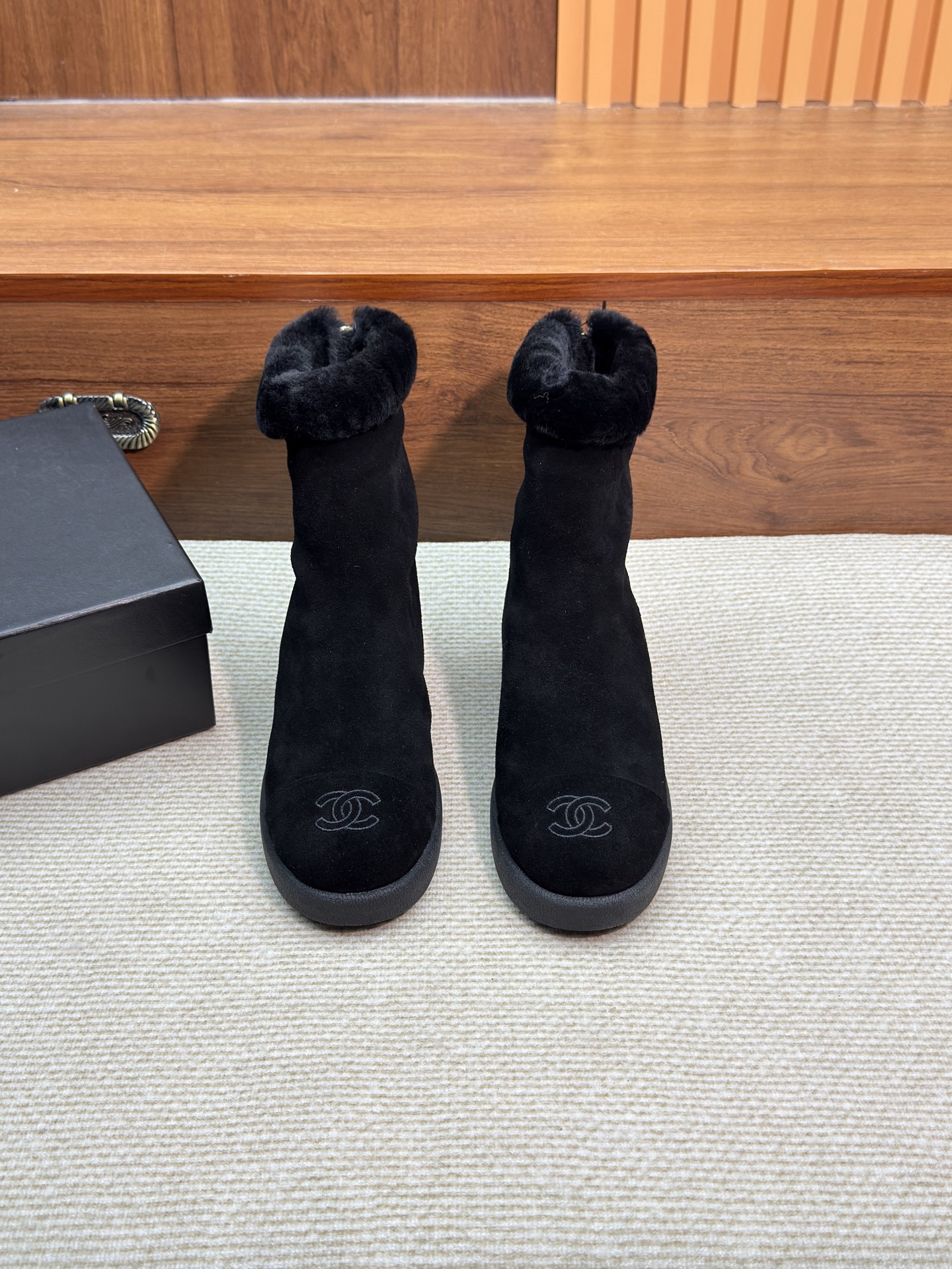 NO:612345,Black suede, half drag snow boots, boots19860909黑色反绒,半拖雪地靴,boots,Women's Shoes