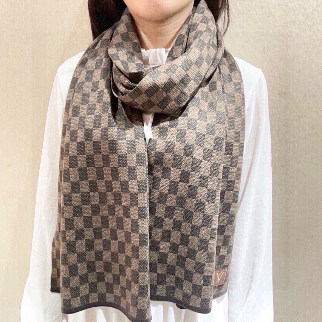 Louis Vuitton Scarf Cashmere Knitting Fashion