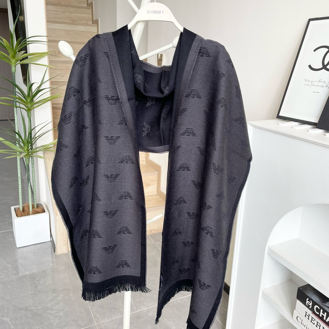 2025 Armani Men’s Scarf: Classic Logo Design for Successful Men’s Fashion - 图片 6