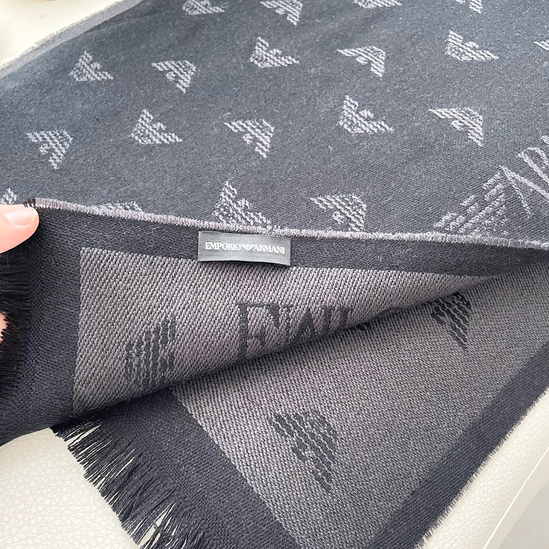 2025 Armani Men’s Scarf: Classic Logo Design for Successful Men’s Fashion - 图片 9
