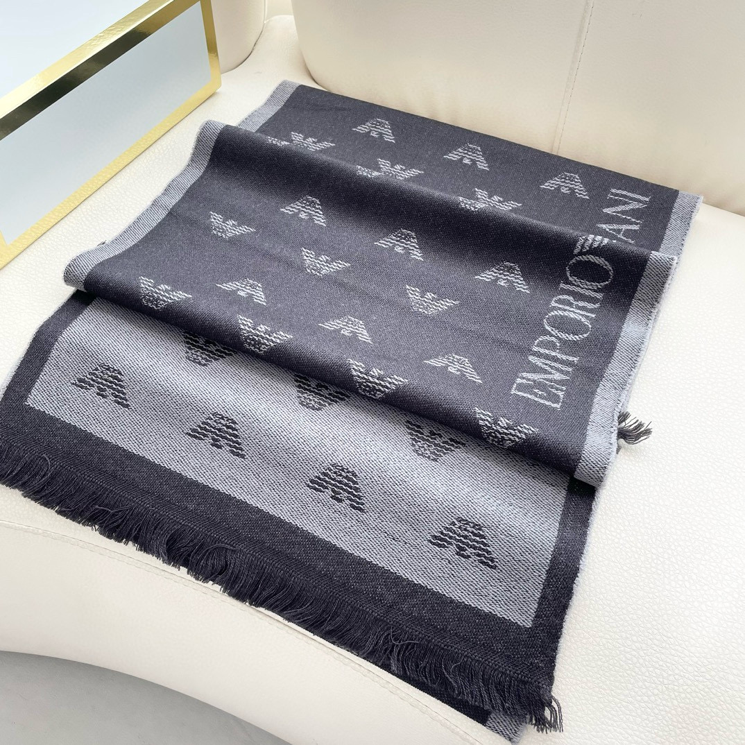 2025 Armani Men’s Scarf: Classic Logo Design for Successful Men’s Fashion - 图片 4