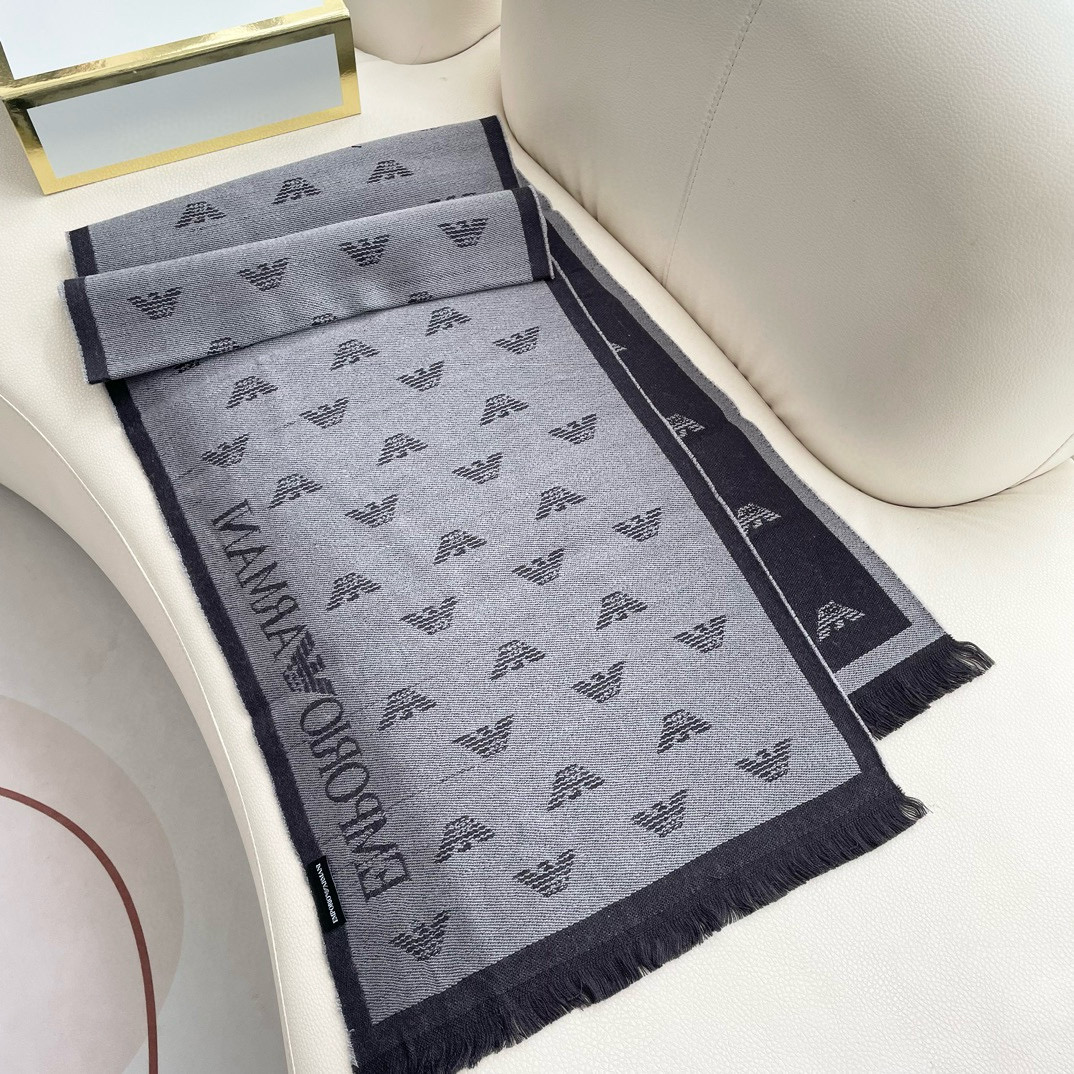 2025 Armani Men’s Scarf: Classic Logo Design for Successful Men’s Fashion - 图片 6