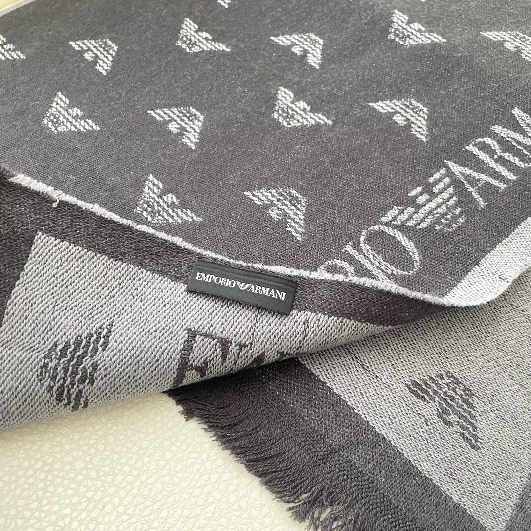 2025 Armani Men’s Scarf: Classic Logo Design for Successful Men’s Fashion - 图片 9