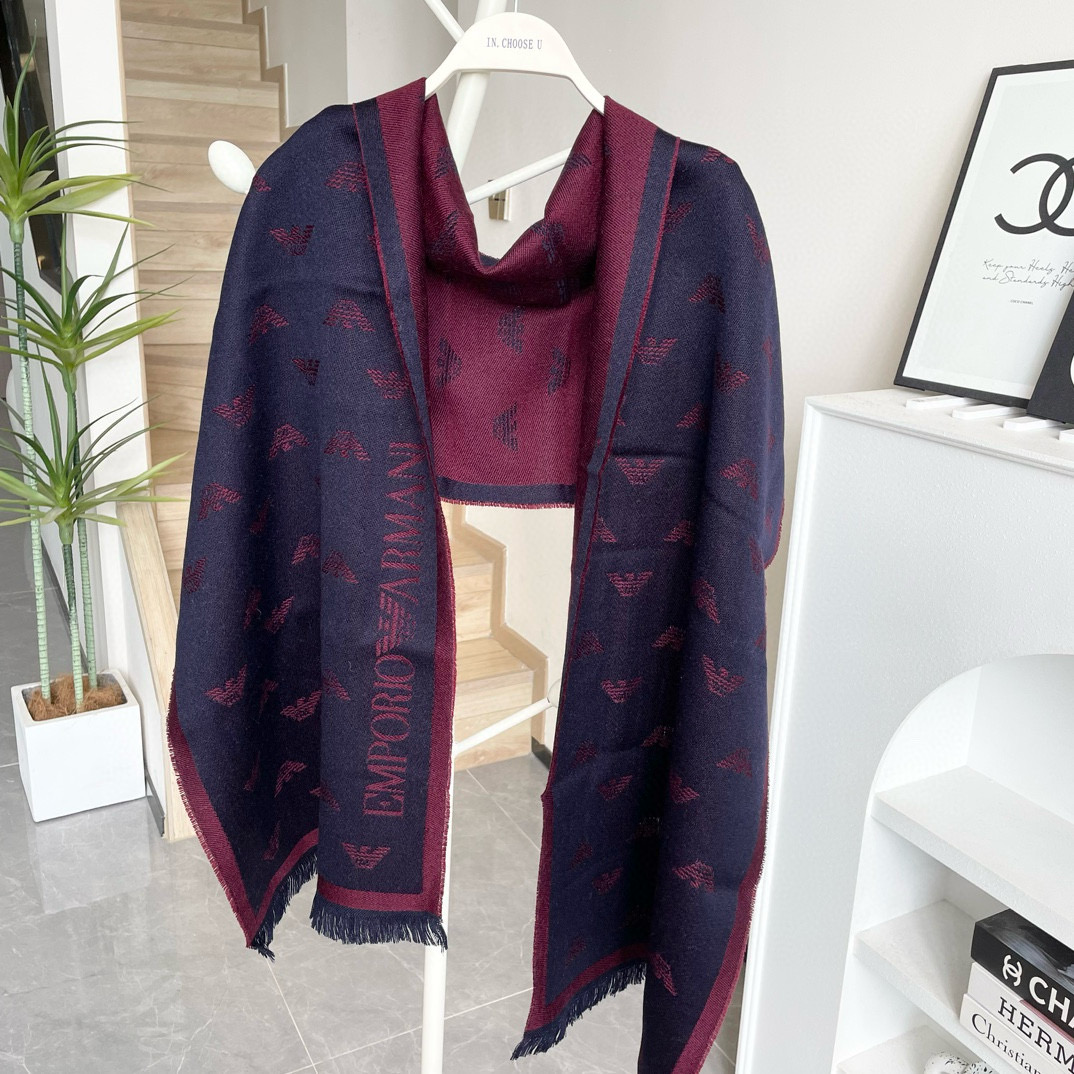 2025 Armani Men’s Scarf: Classic Logo Design for Successful Men’s Fashion - 图片 7