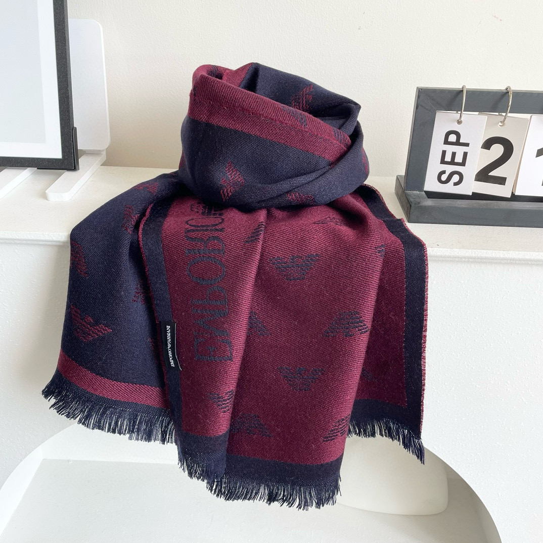 2025 Armani Men’s Scarf: Classic Logo Design for Successful Men’s Fashion - 图片 6