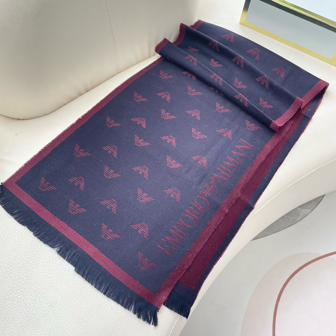 2025 Armani Men’s Scarf: Classic Logo Design for Successful Men’s Fashion - 图片 4
