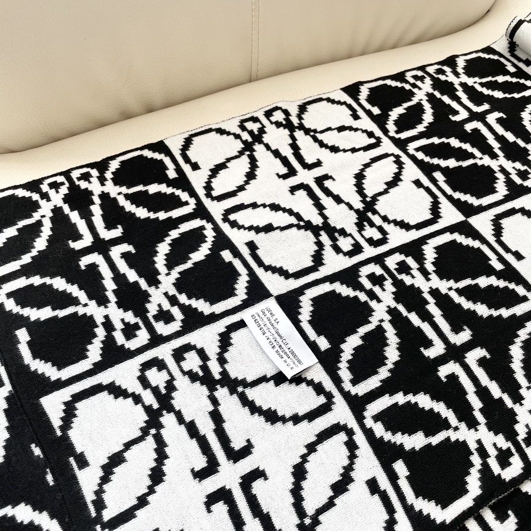 。爆款‼️顶级高尖端⚠️【LOEWE罗意威直供迪拜出口货‼️】🎀官网双面罗意威新品✨双面羊绒围巾♨️高尖