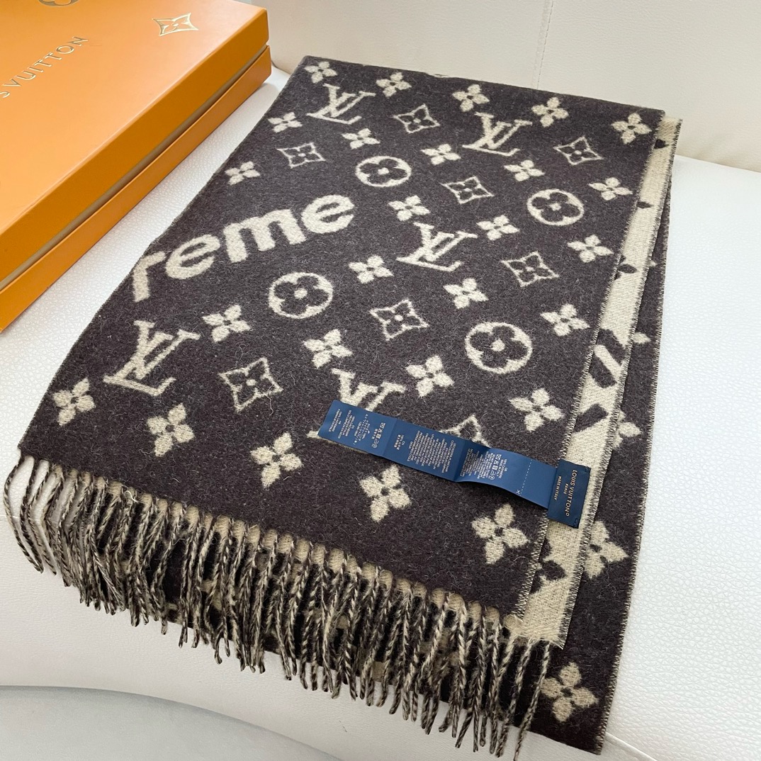 Louis Vuitton 最好的Su 软糯【LV Su LV联名围巾】 红透了半边天 达人标配 ~‼ 最好的品质‼ 软糯细腻‼ 90%羊毛