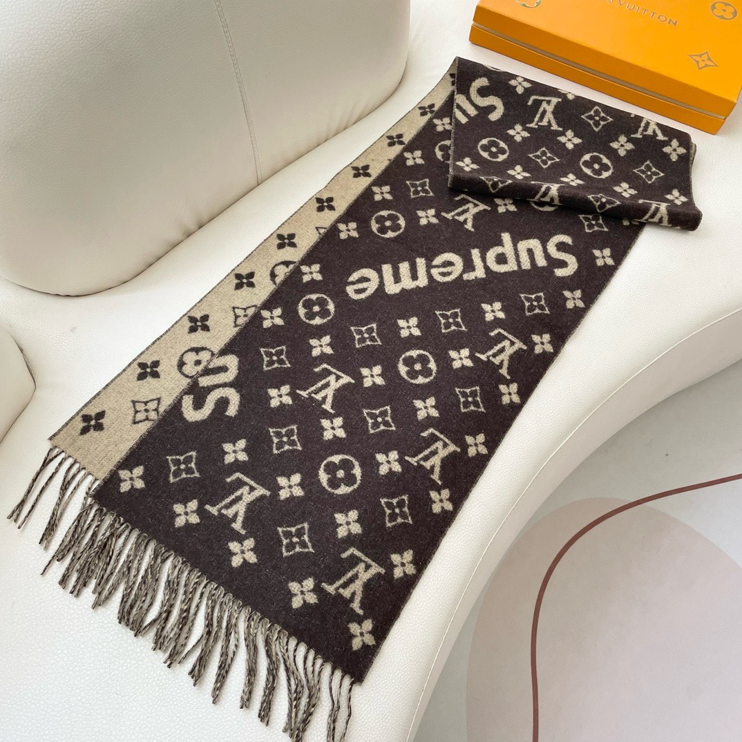 Louis Vuitton 最好的Su 软糯【LV Su LV联名围巾】 红透了半边天 达人标配 ~‼ 最好的品质‼ 软糯细腻‼ 90%羊毛