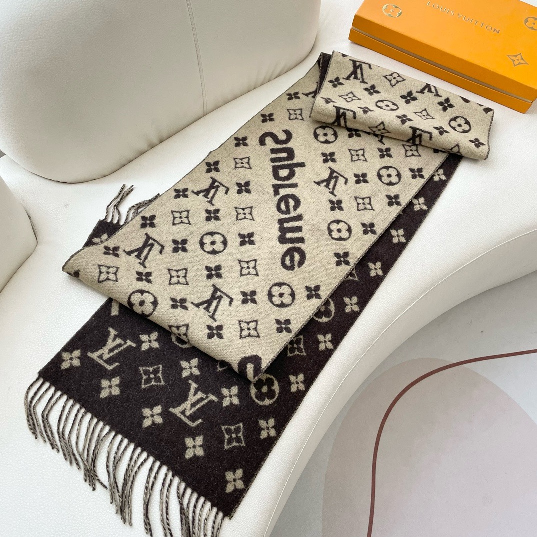 Louis Vuitton 最好的Su 软糯【LV Su LV联名围巾】 红透了半边天 达人标配 ~‼ 最好的品质‼ 软糯细腻‼ 90%羊毛
